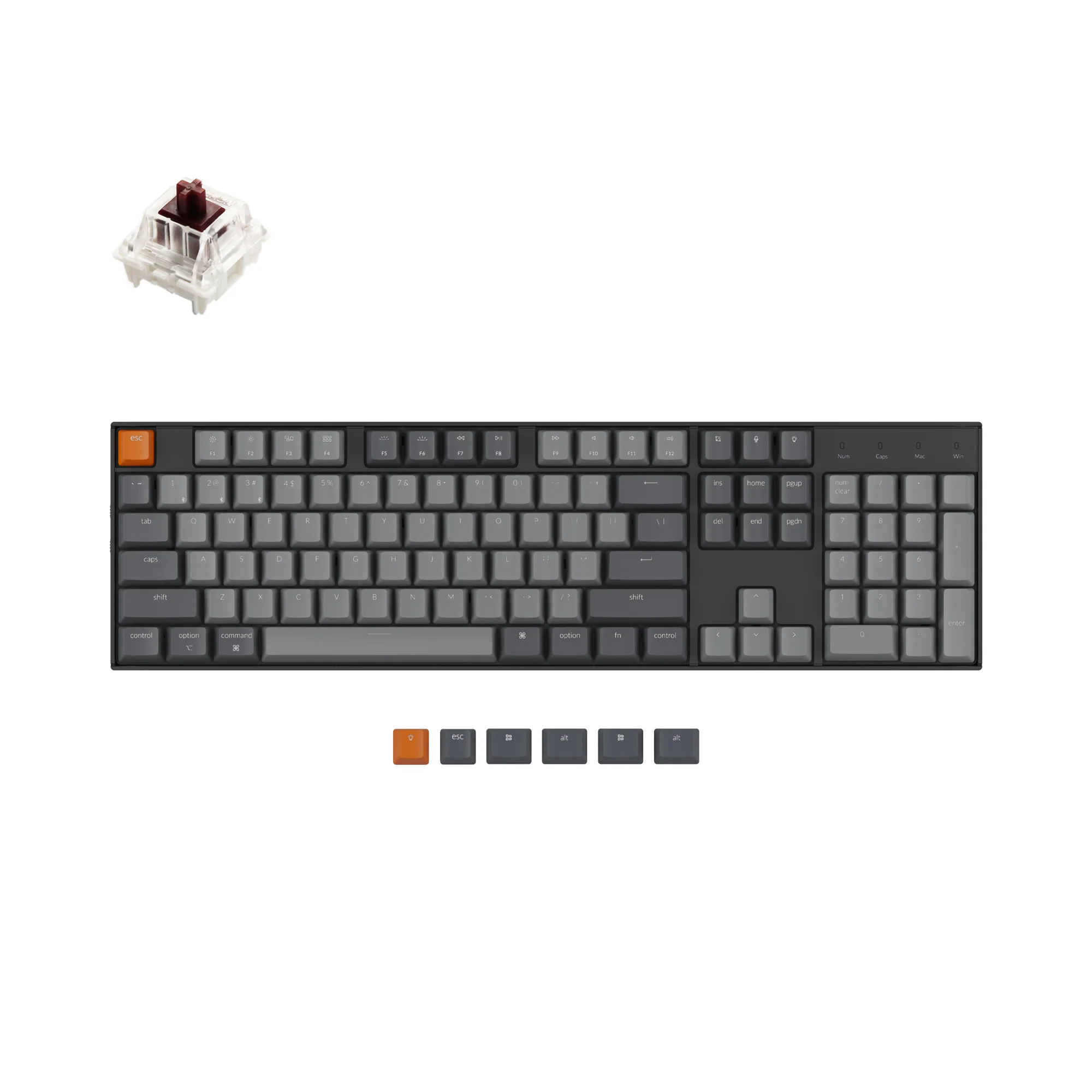 Keychron K10 trådløst mekanisk tastatur