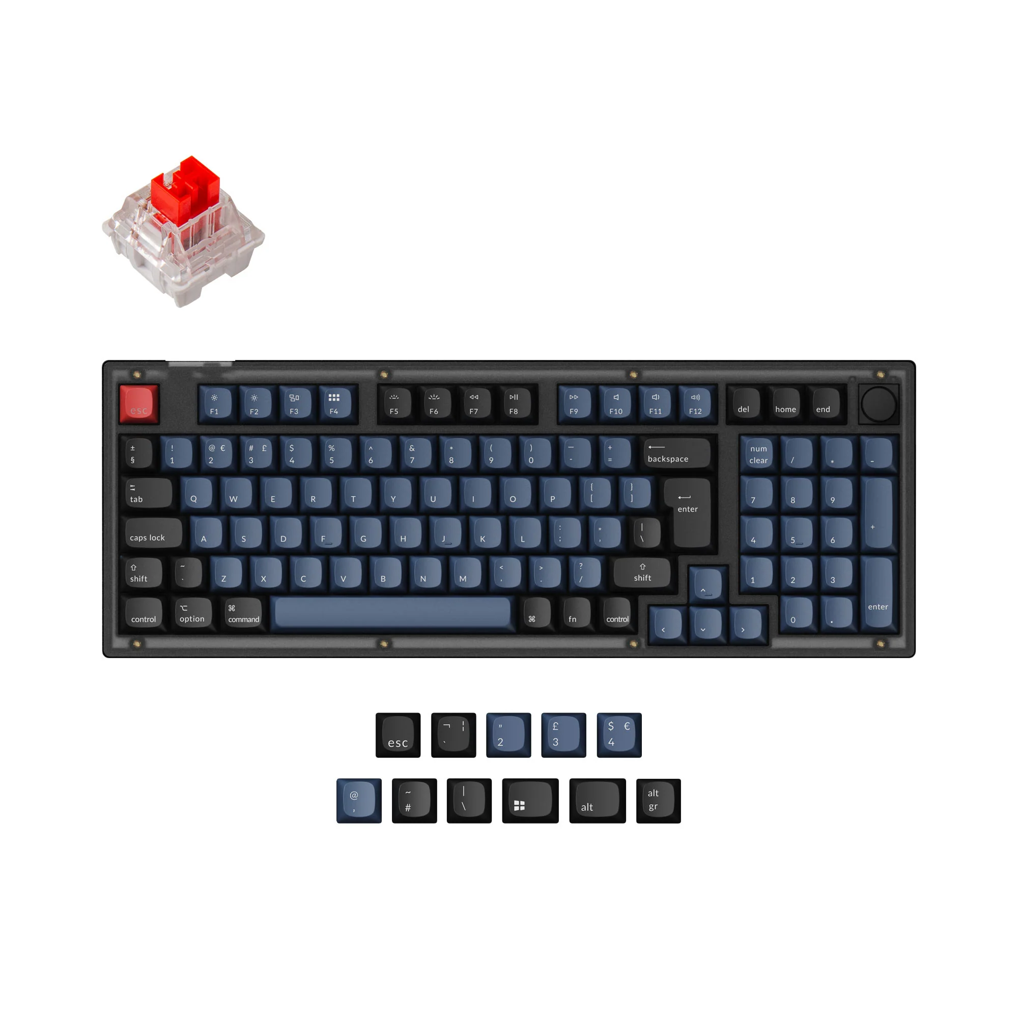 Keychron V5 QMK Custom Mechanical Keyboard ISO Layout Collection