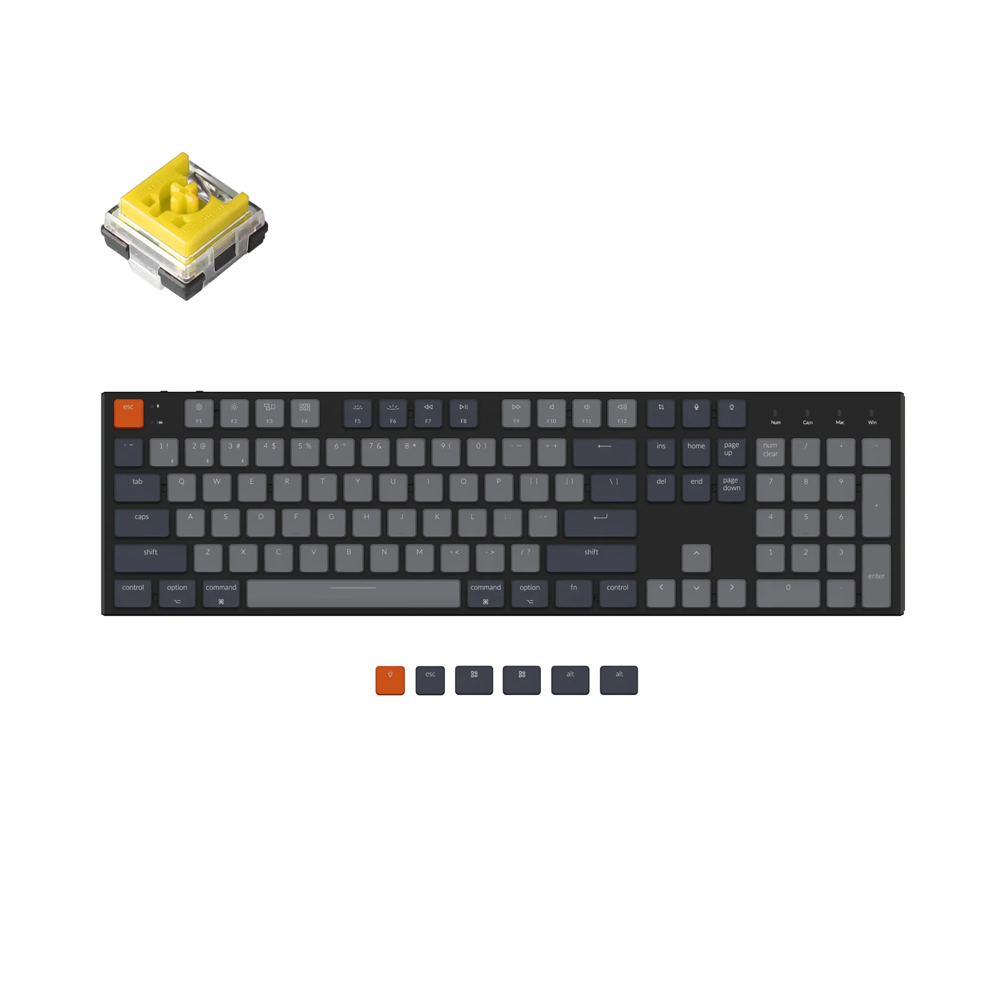 Teclado mecánico inalámbrico Keychron K5