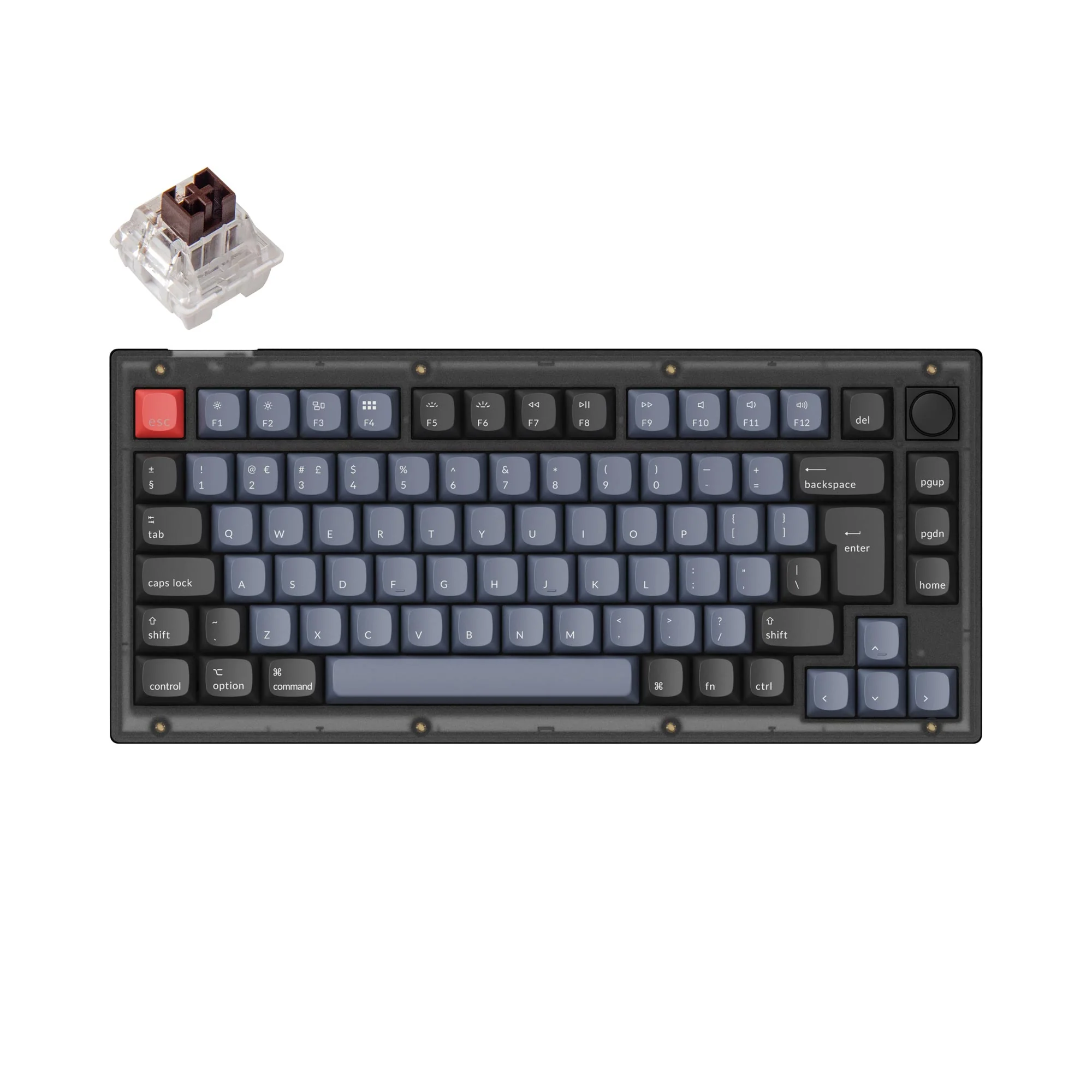 Keychron V1 QMK Custom mekanisk tastatur ISO-layout-kollektion