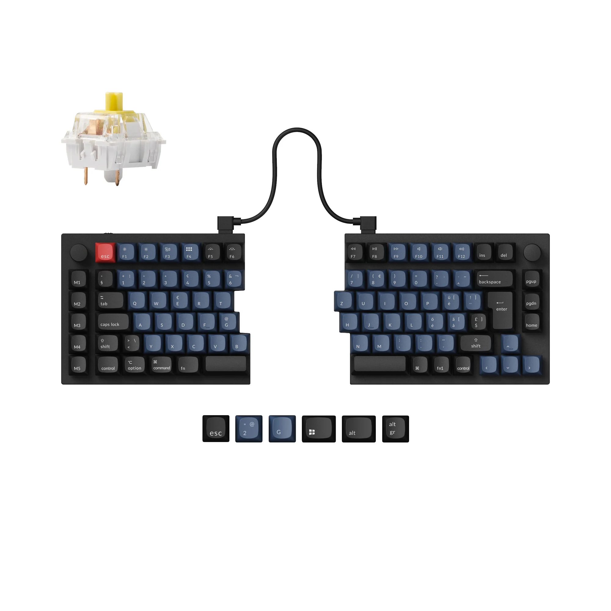 Keychron Q11 teclado mecánico personalizable QMK - colección de distribución ISO