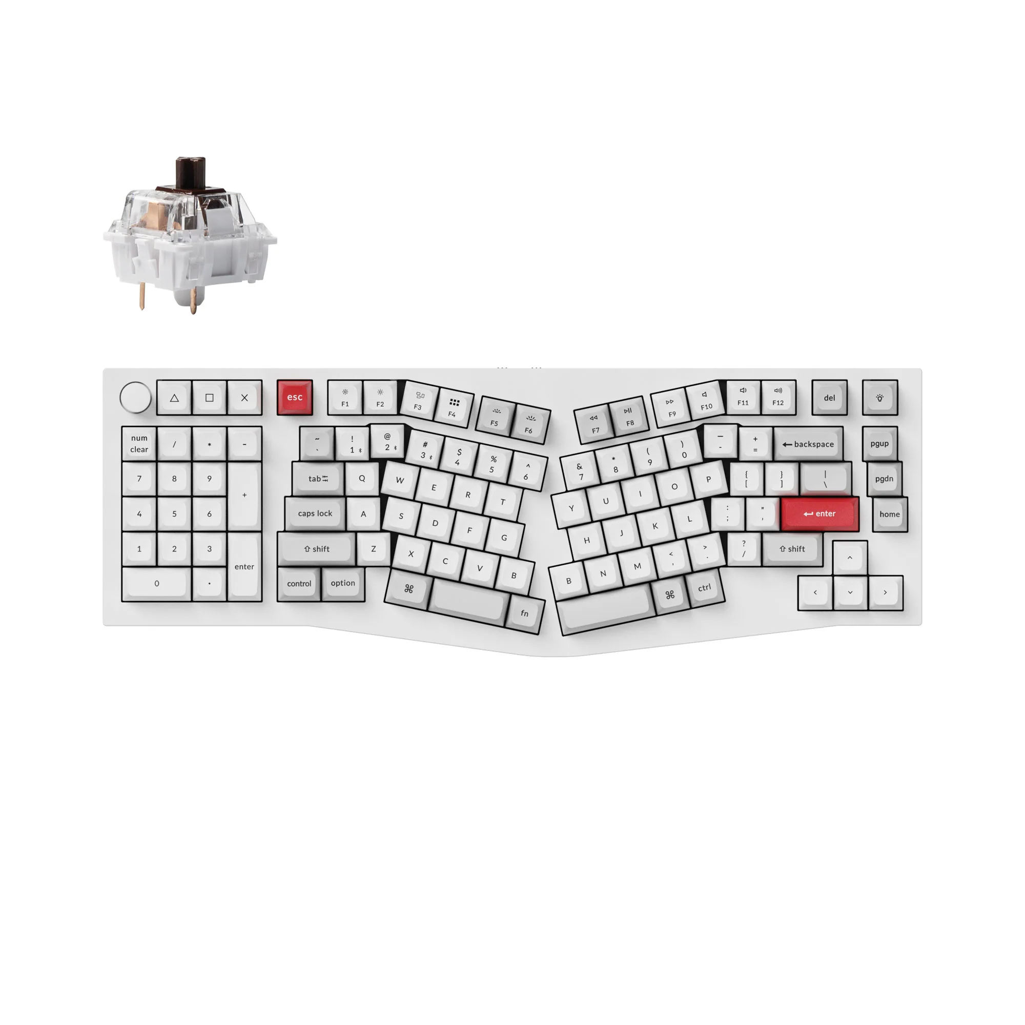 Keychron Q14 Pro (Alice Layout) QMK/VIA trådløst custom mekanisk tastatur