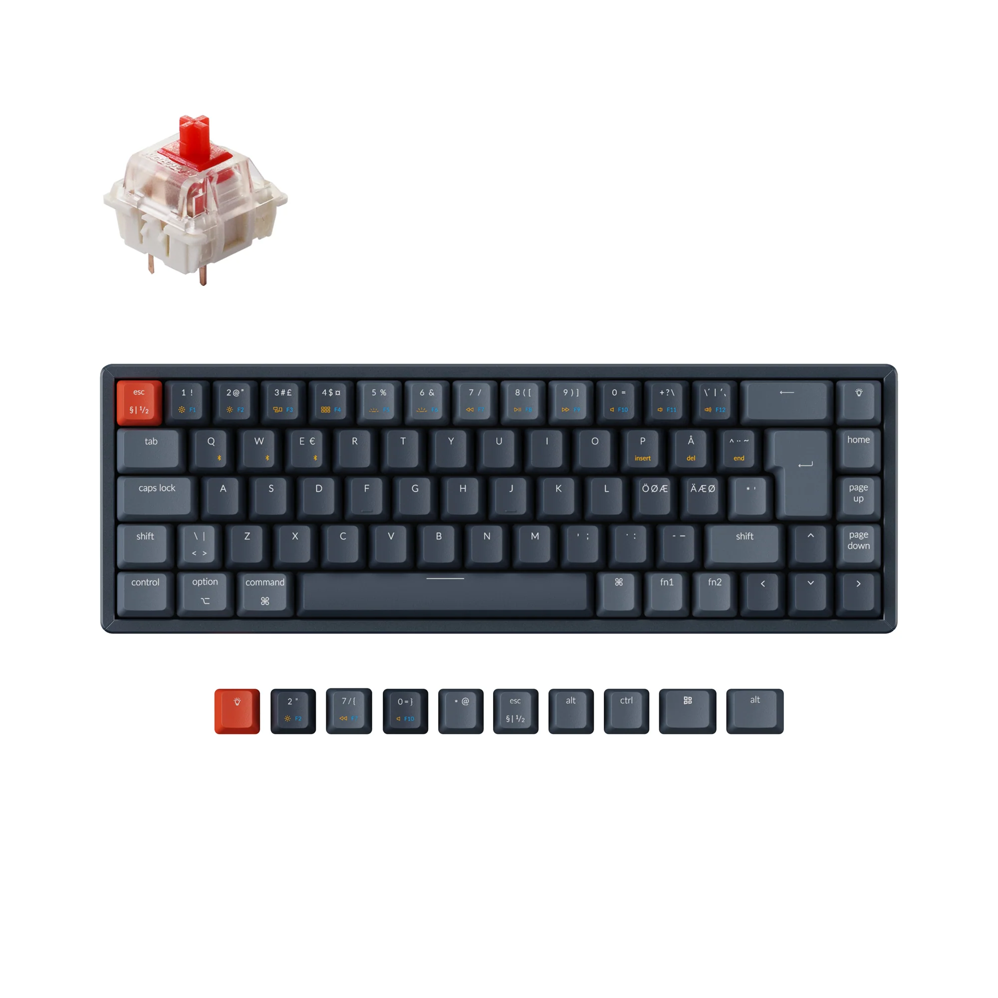 Tastiera meccanica wireless Keychron K6 (layout nordico ISO)