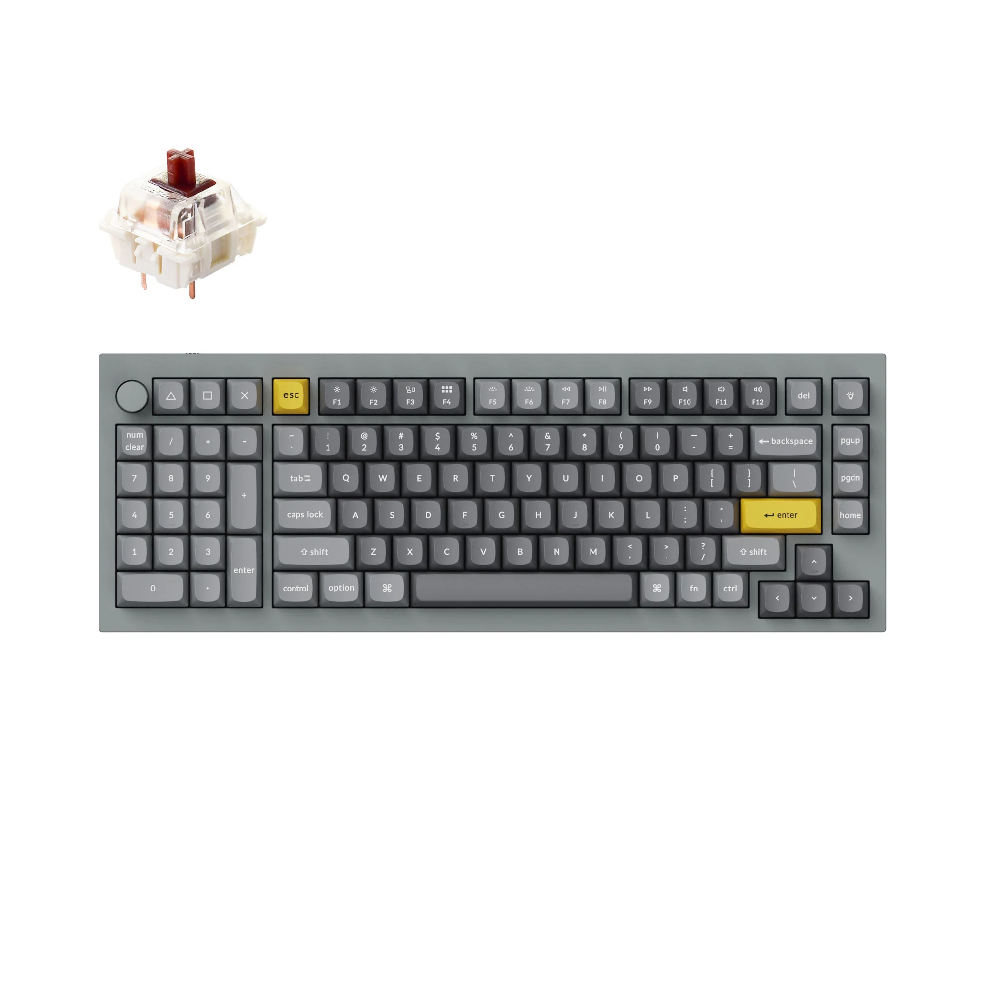 Keychron Q12 QMK Teclado Mecânico Personalizado