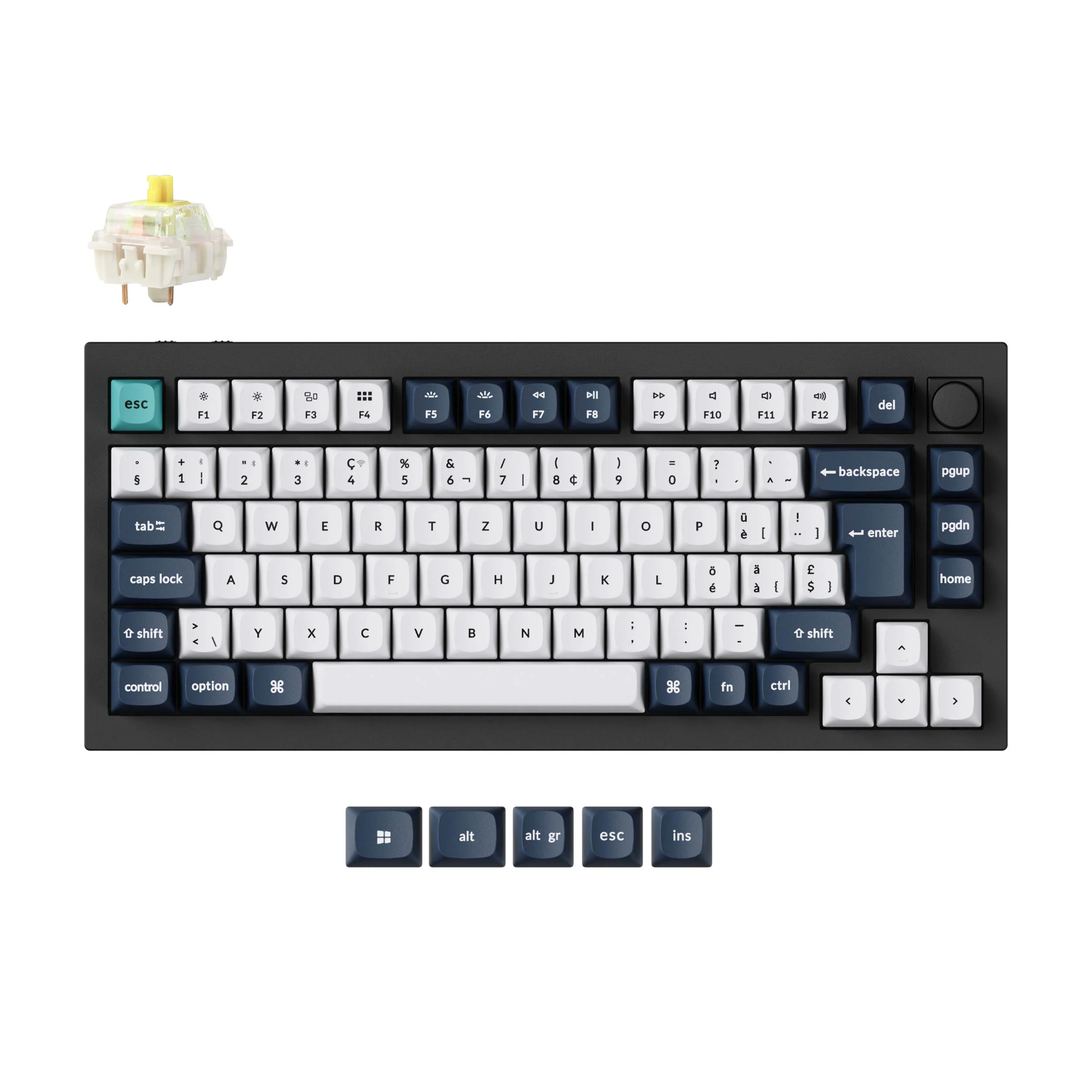 Keychron Q1 Max QMK/VIA Teclado mecánico inalámbrico personalizado Colección ISO