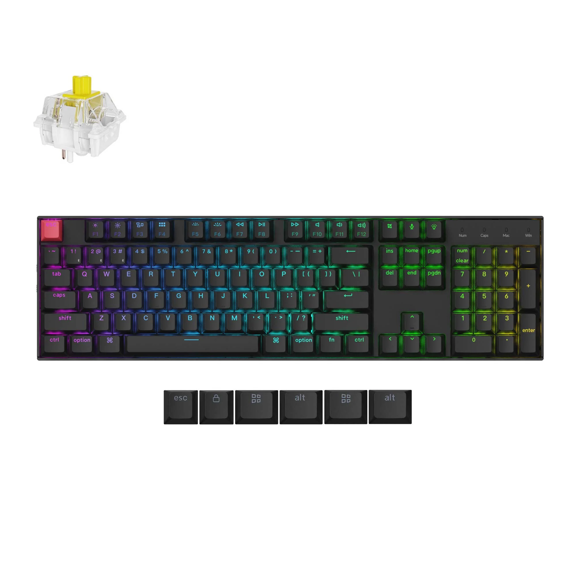 Keychron K10 QMK langaton mekaaninen näppäimistö (versio 2)