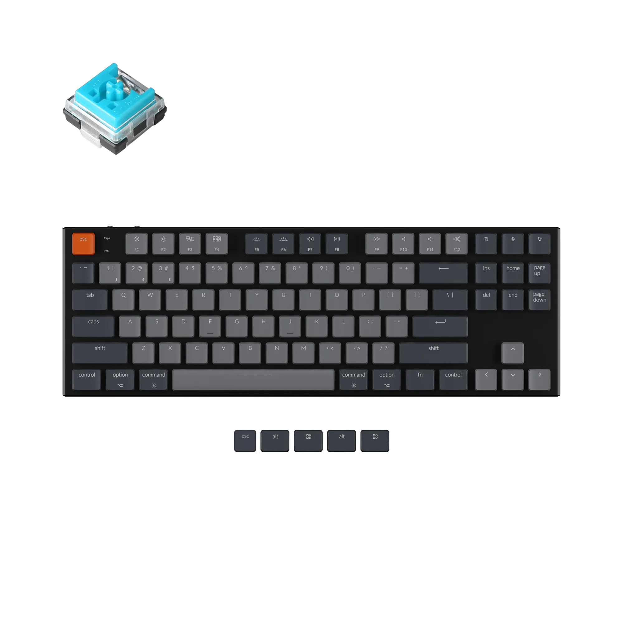 Keychron K1 kabellose mechanische Tastatur (Version 5)
