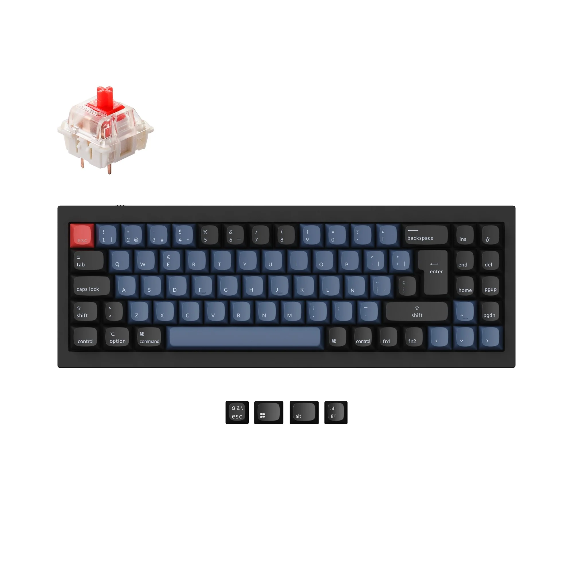 Colección Keychron Q7 QMK teclado mecánico personalizado diseño ISO