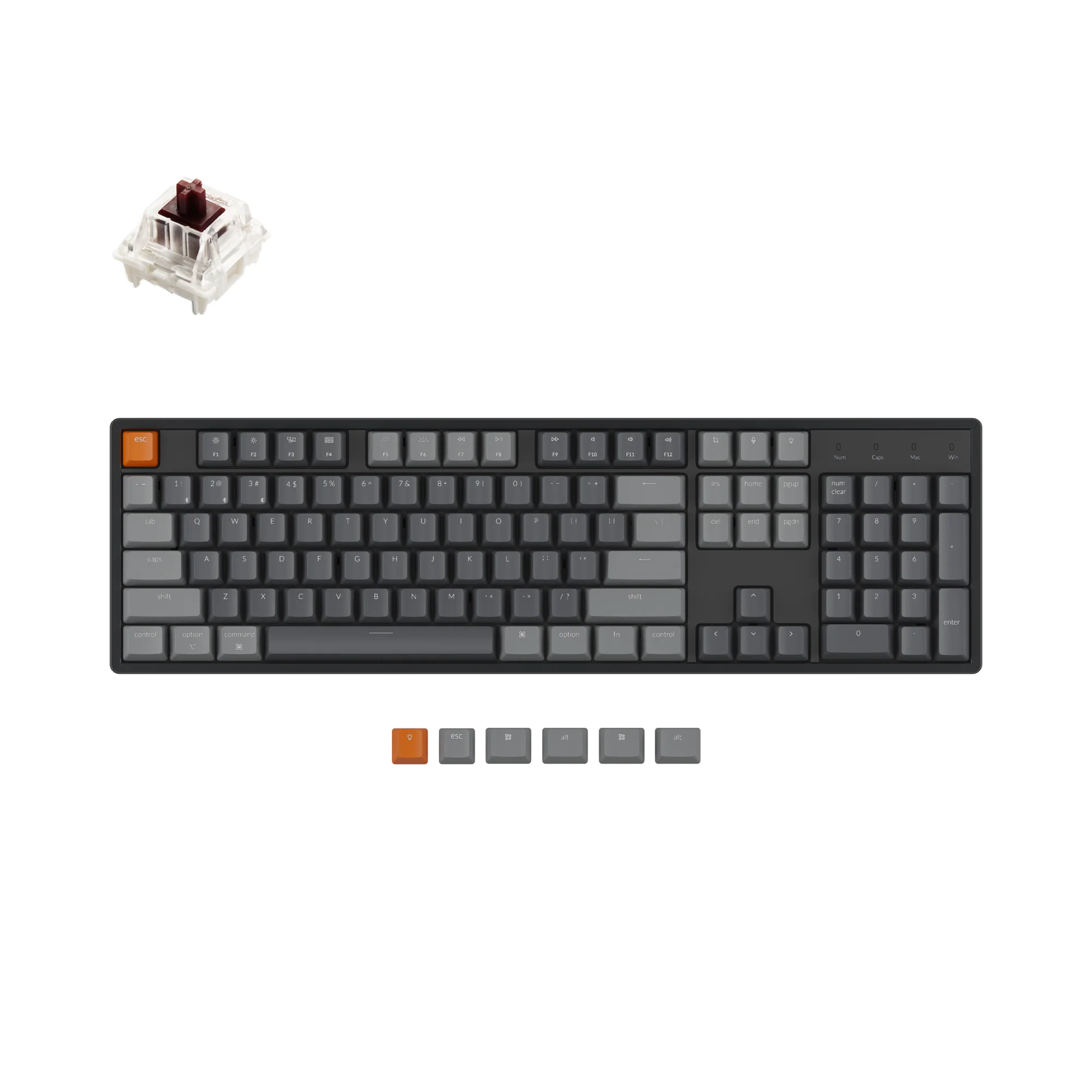 Keychron K10 trådløst mekanisk tastatur