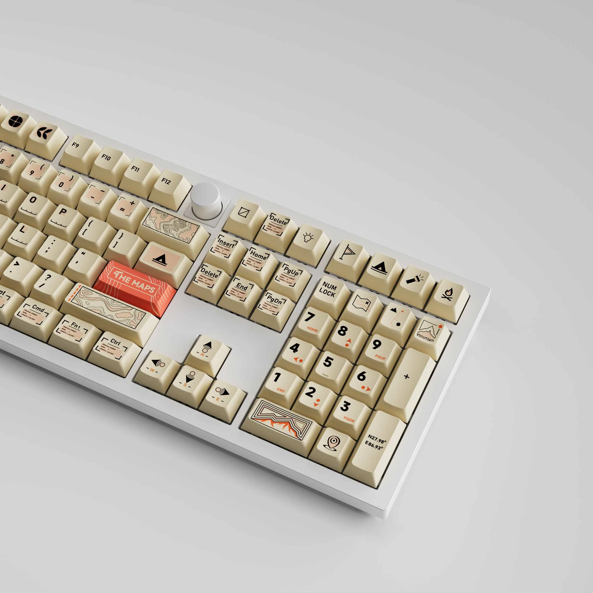 The Maps - Cherry Profile Dye-Sub PBT Full Keycap Set