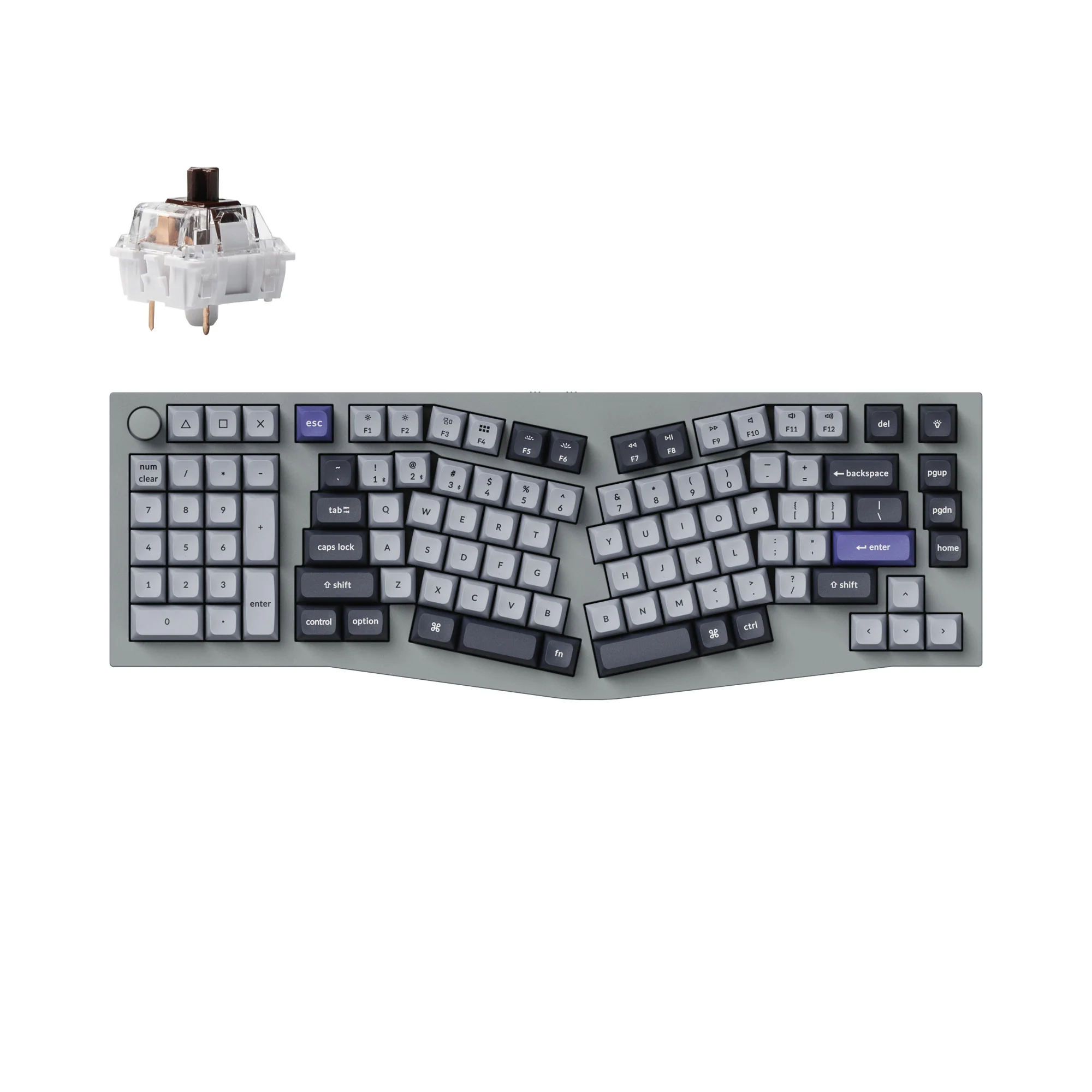 Keychron Q14 Pro (Alice Layout) QMK/VIA trådløst custom mekanisk tastatur