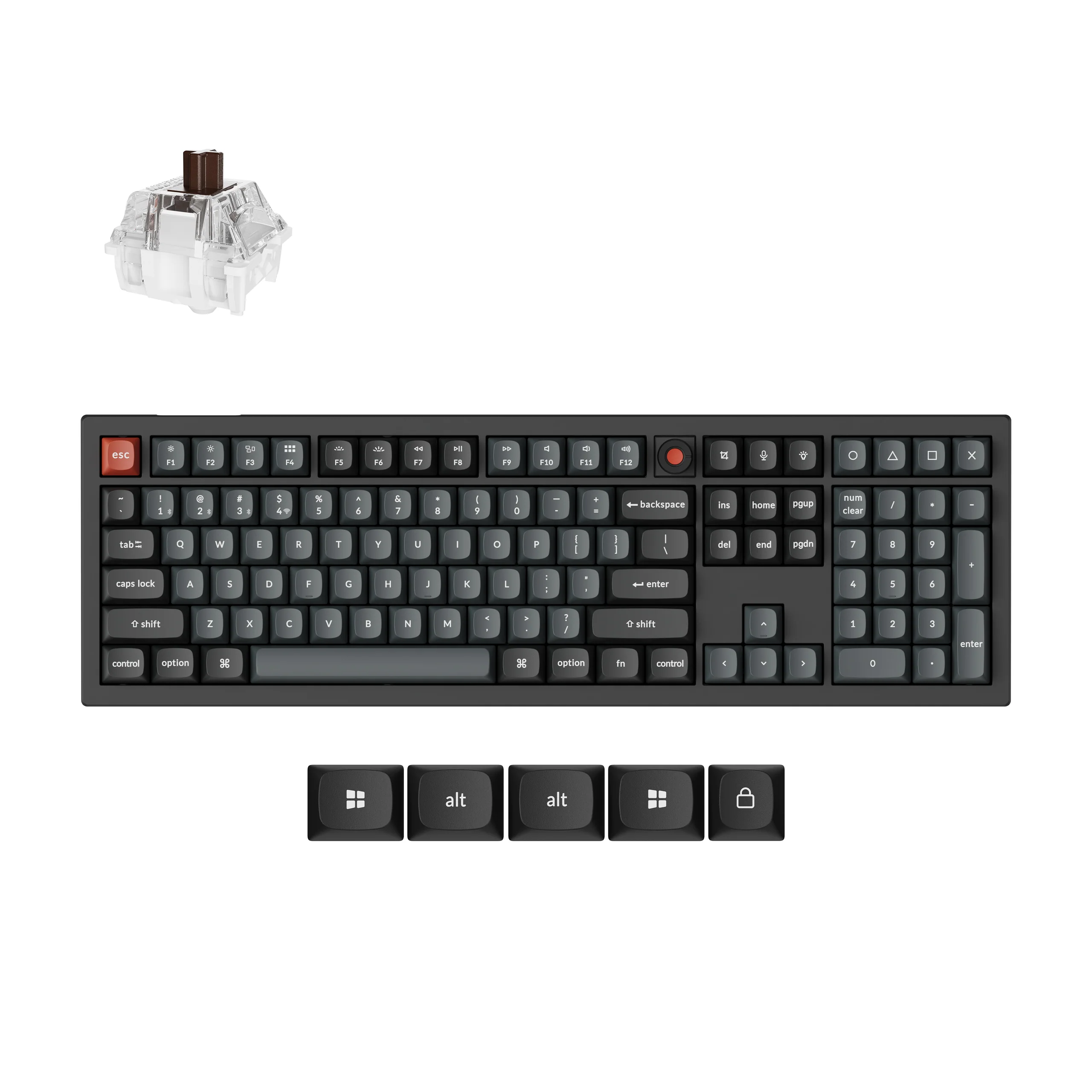 Keychron V6 8K QMK Przewodowa klawiatura mechaniczna custom