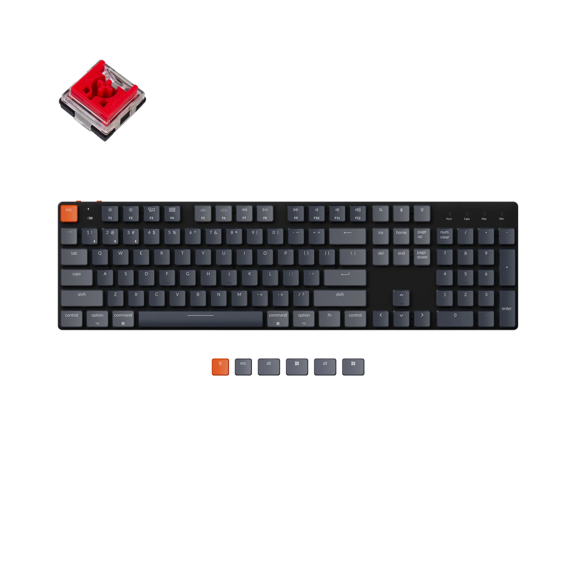 Teclado Mecânico Sem Fio Keychron K5 SE