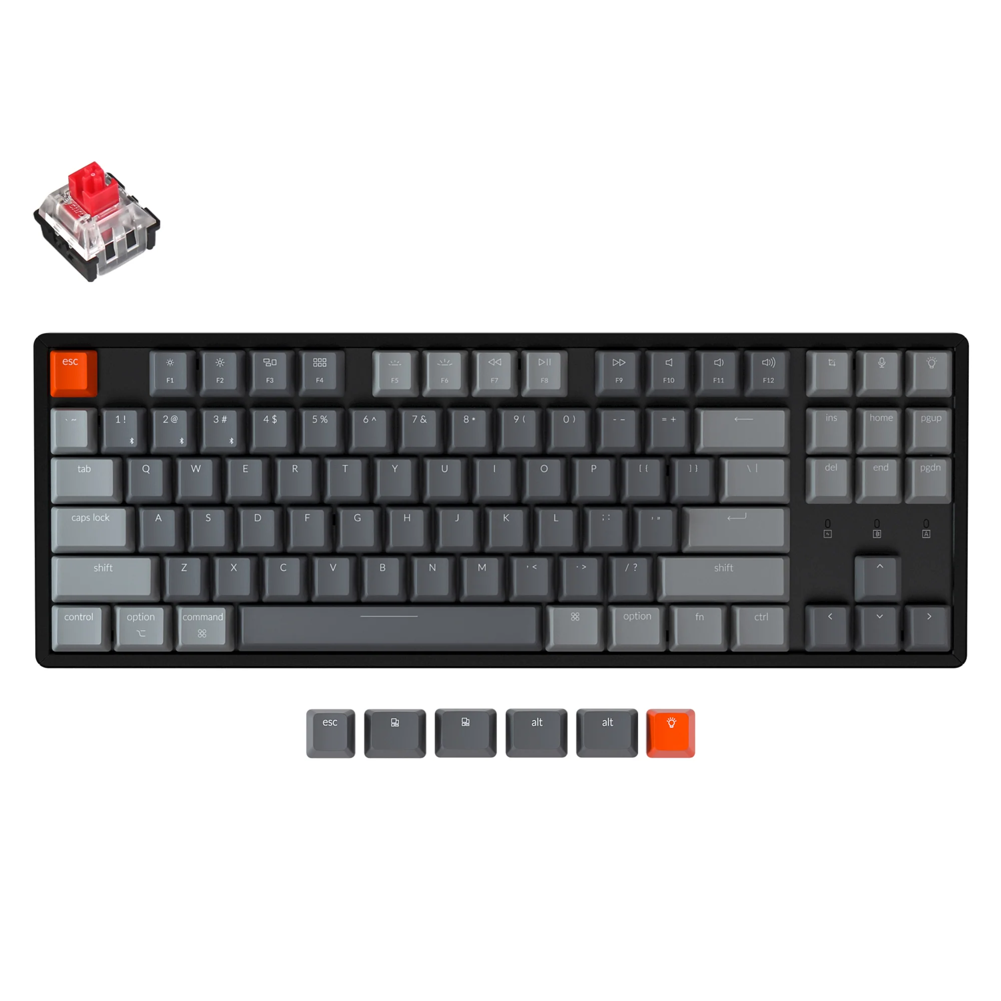 Teclado mecánico inalámbrico Keychron K8