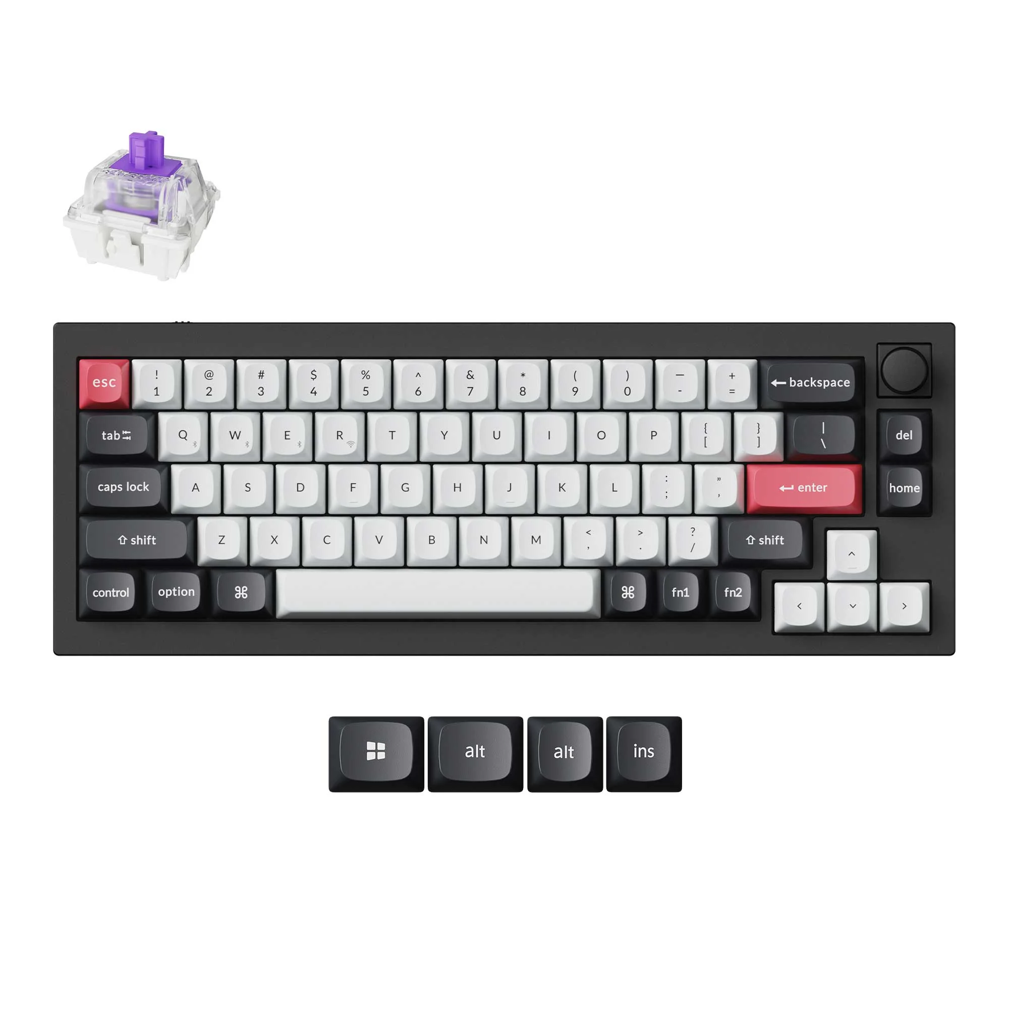 Keychron Q2 HE QMK langaton mukautettava näppäimistö