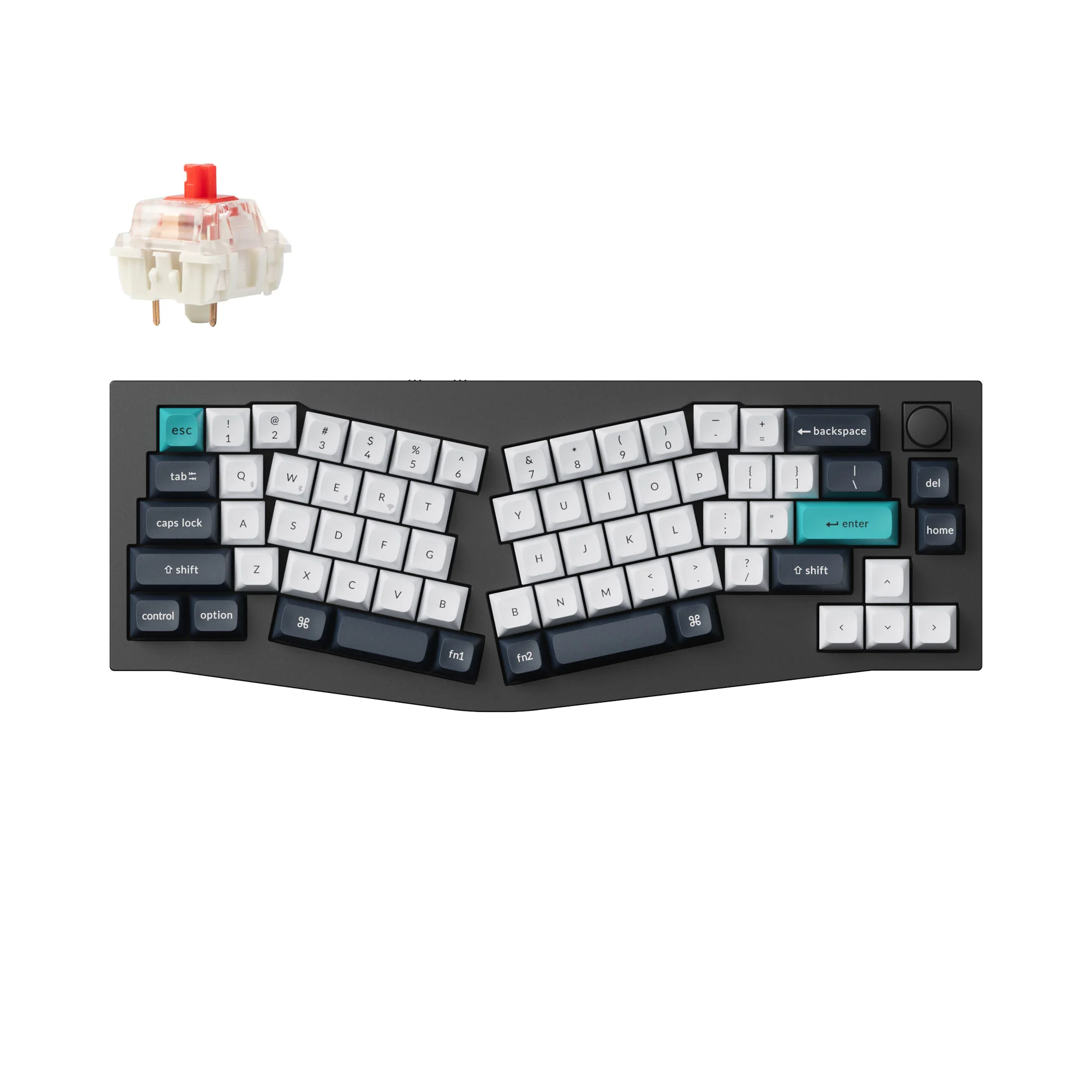 Keychron Q8 Max (distribución Alice) QMK/VIA Teclado mecánico inalámbrico personalizado