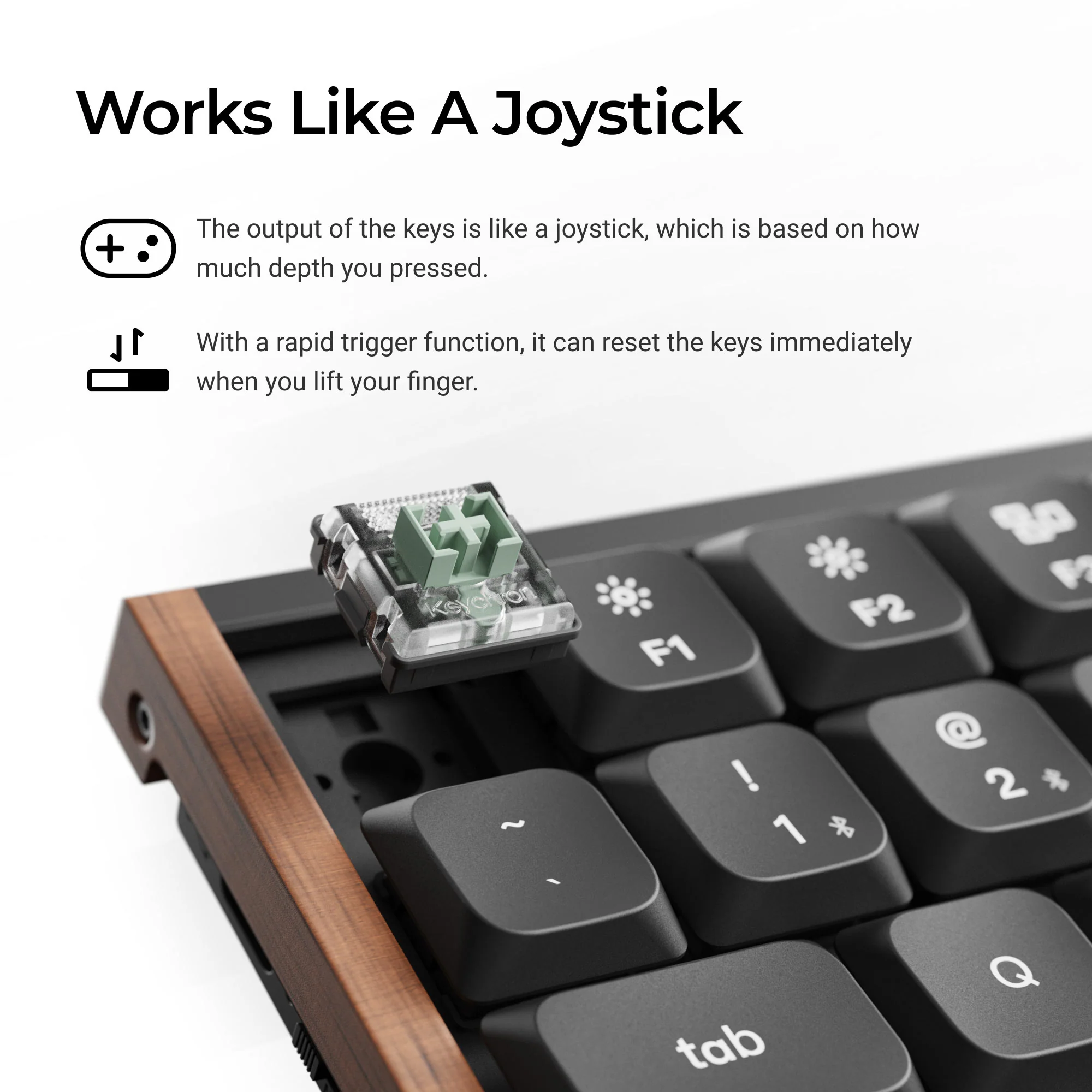 Teclado Personalizado Sem Fio Keychron K3 HE com Interruptores Magnéticos