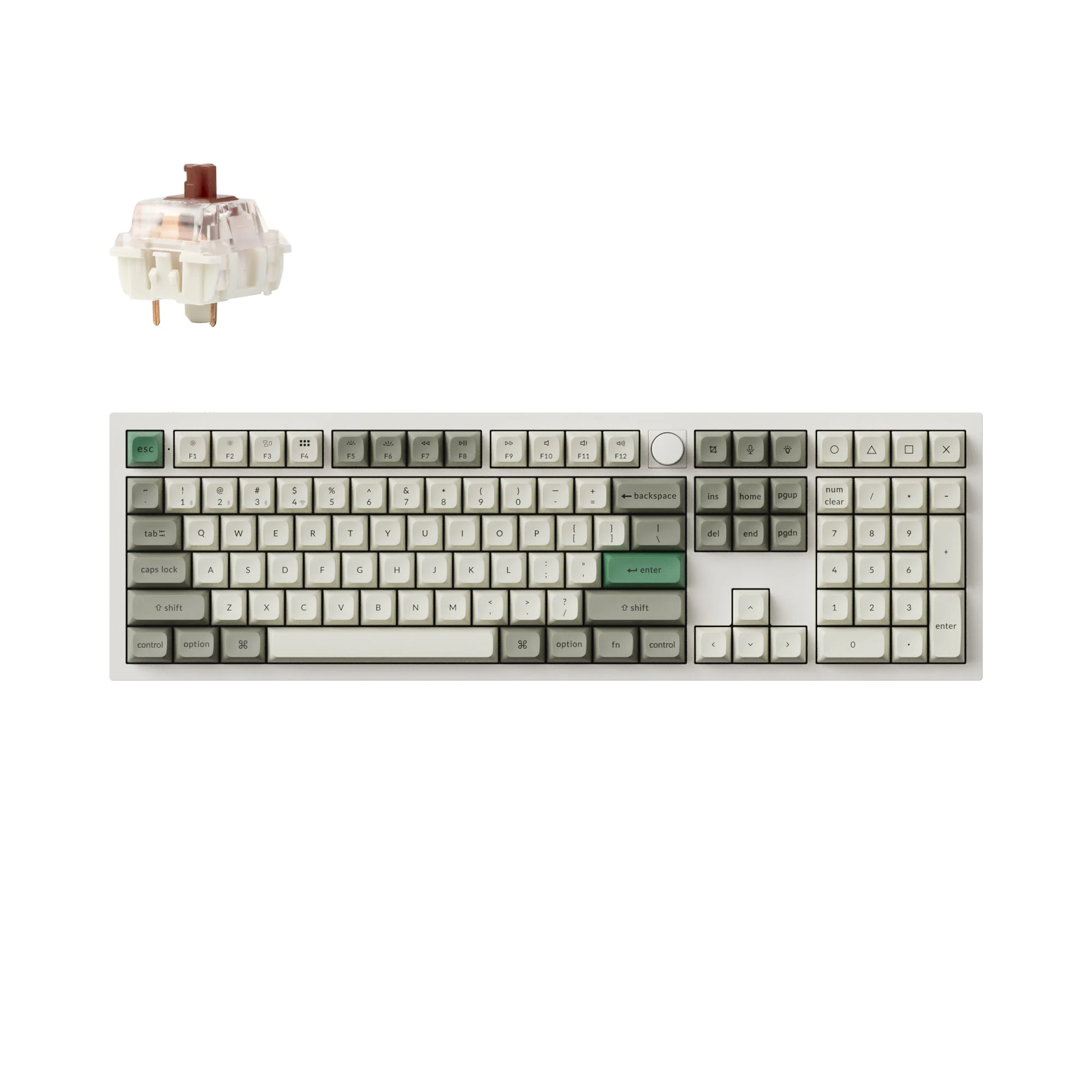 Keychron Q6 Max QMK/VIA langaton mukautettu mekaaninen näppäimistö