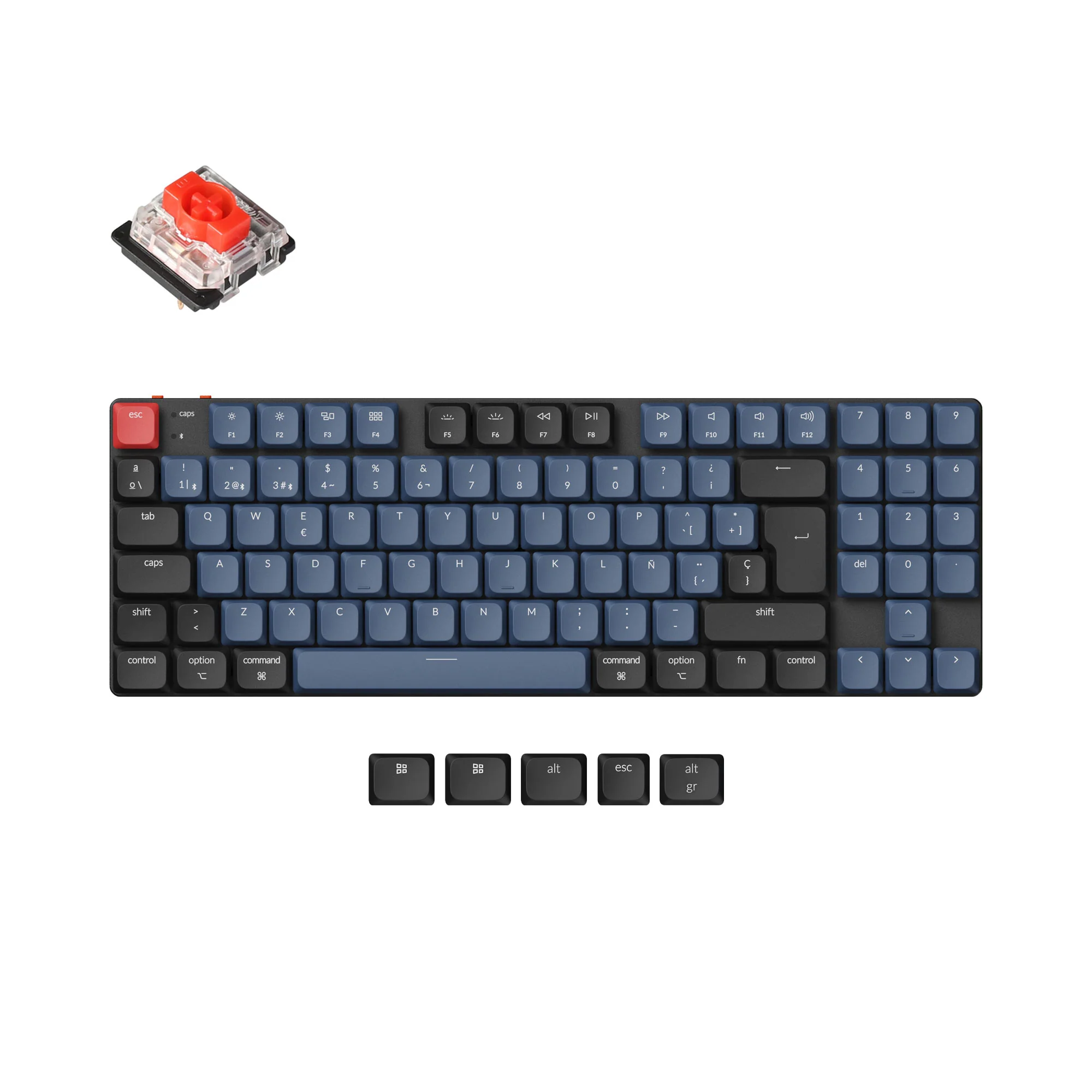 Teclado mecánico inalámbrico personalizado Keychron K13 Pro QMK/VIA - Colección de distribución ISO