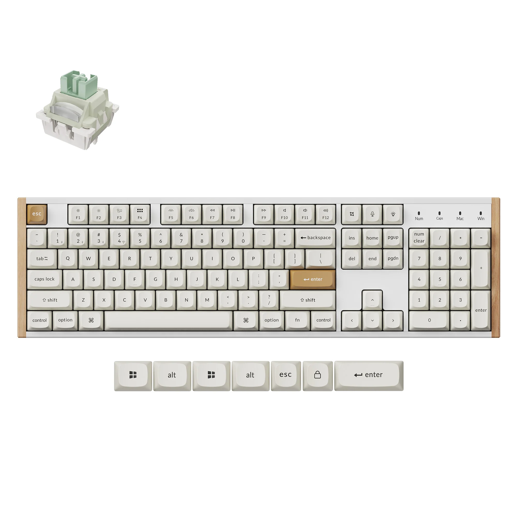Teclado Personalizado Sem Fio Keychron K10 HE com Switch Magnético