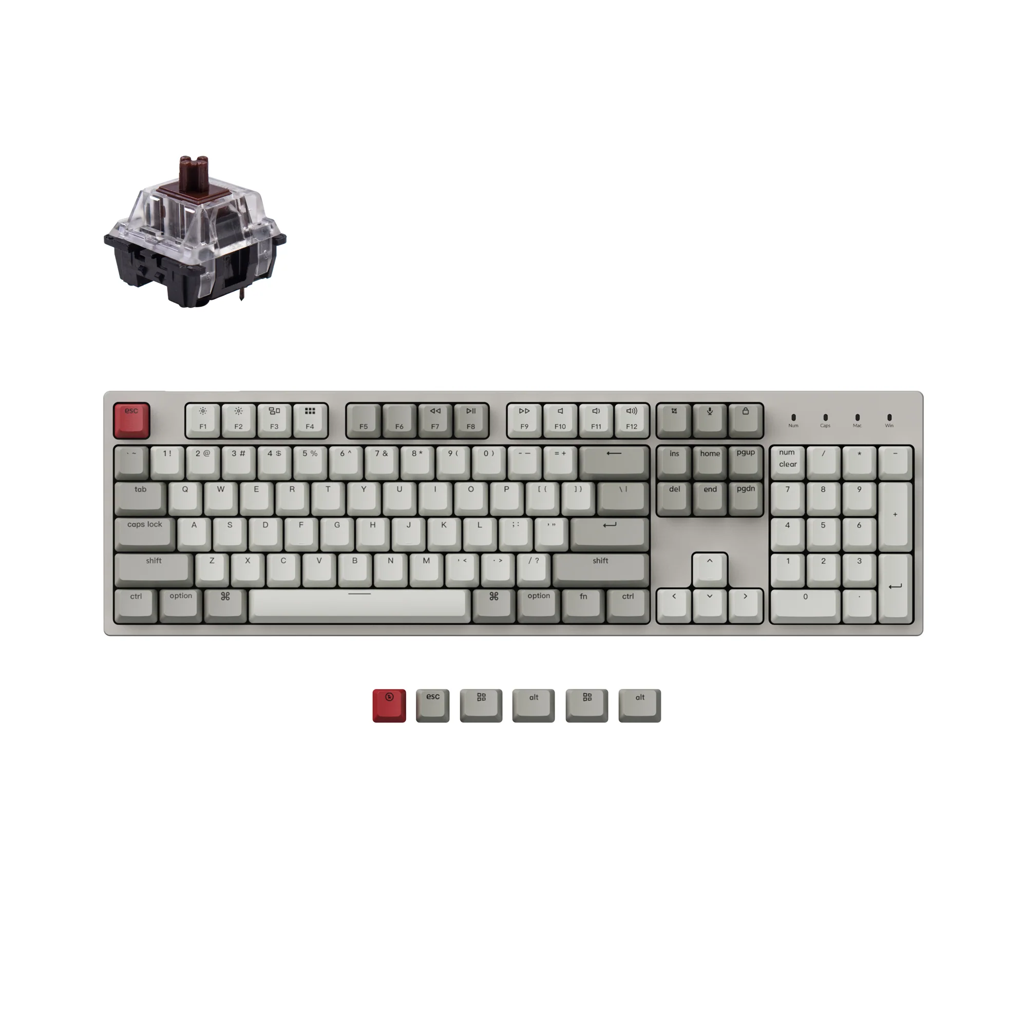 Clavier mécanique filaire Keychron C2