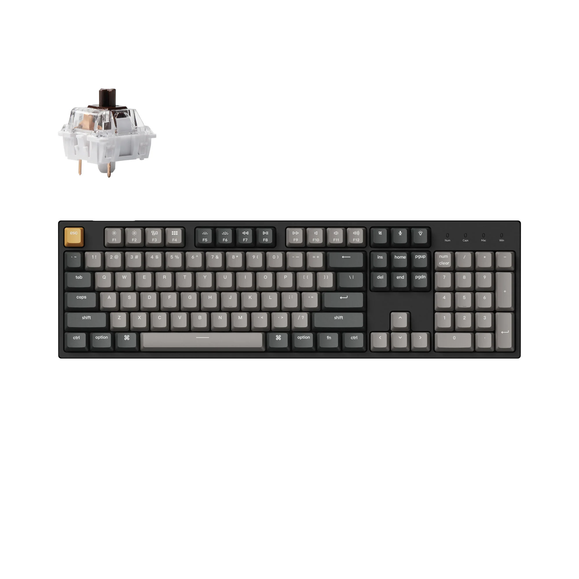 Clavier mécanique filaire Keychron C2 Pro QMK/VIA