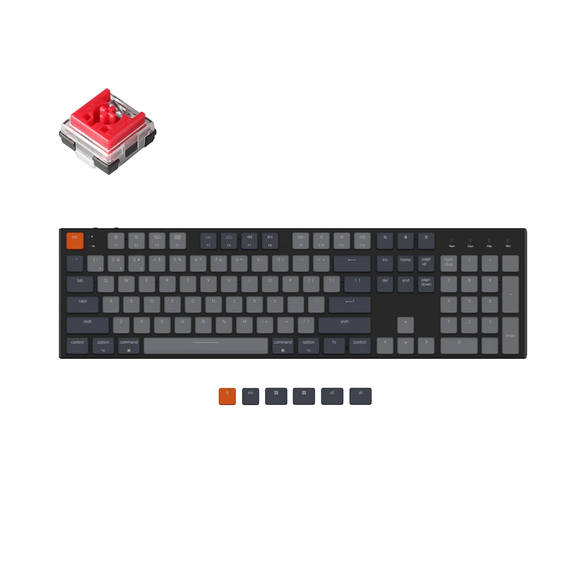 Teclado mecánico inalámbrico Keychron K5