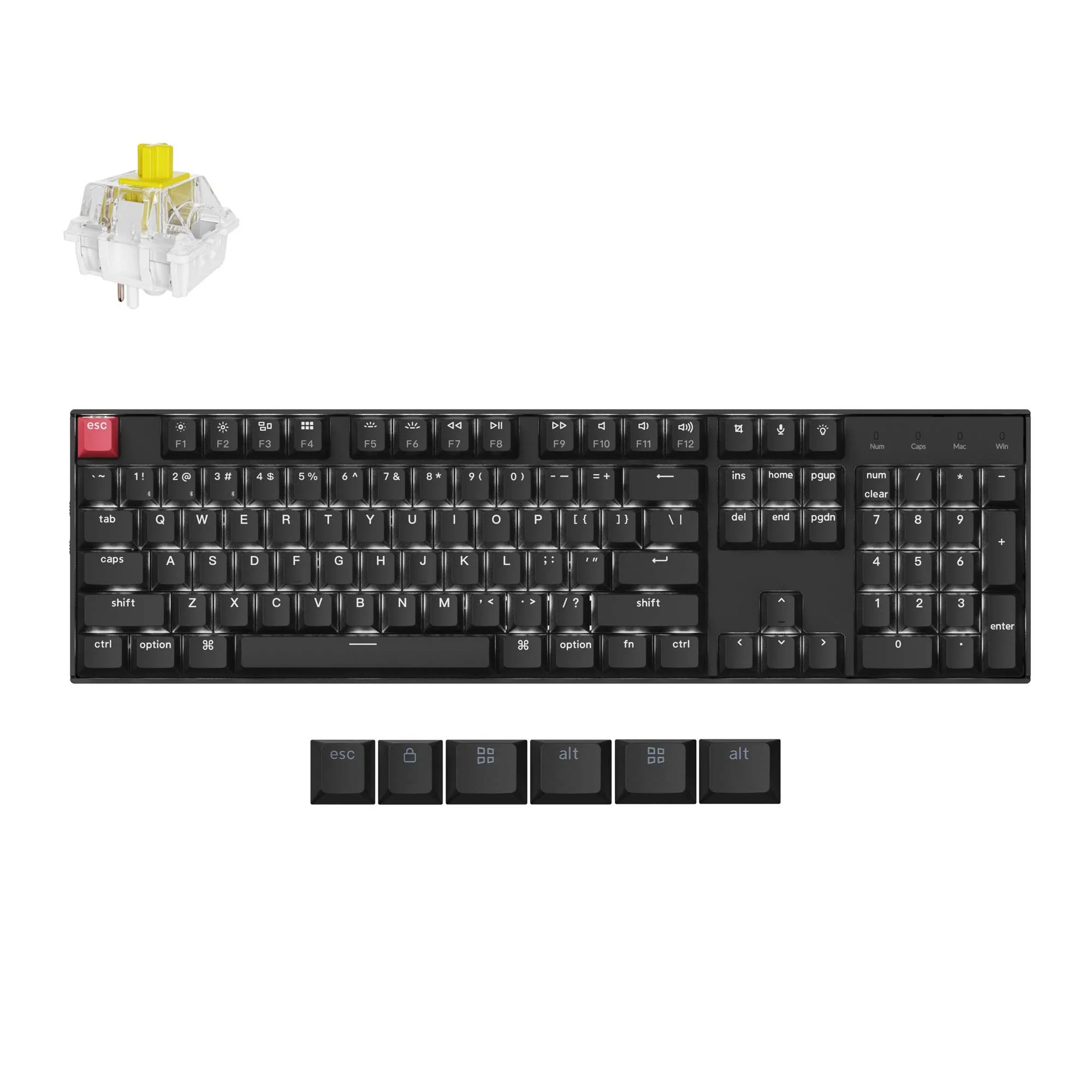 Keychron K10 QMK langaton mekaaninen näppäimistö (versio 2)