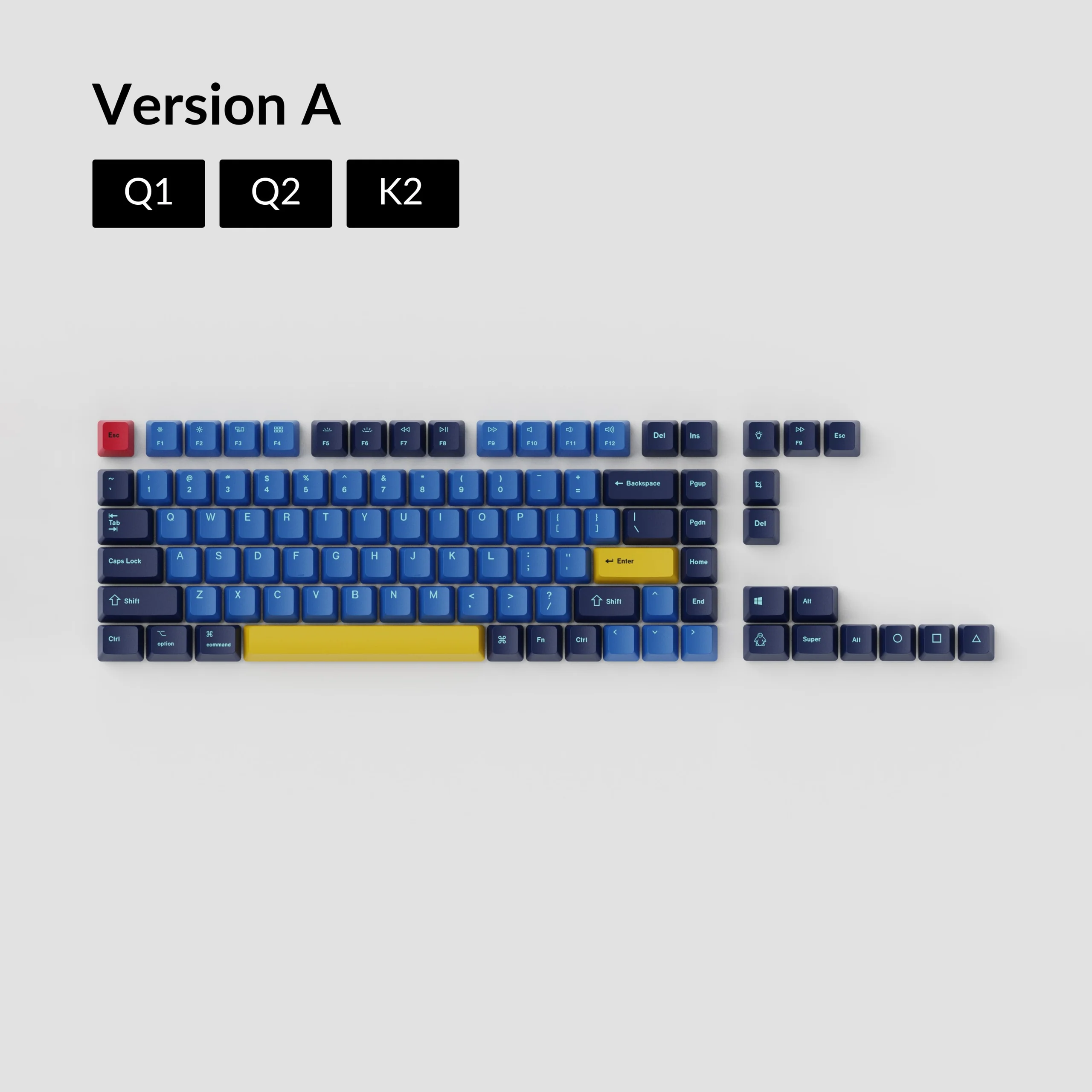 Zestaw keycapów OEM Dye-Sub PBT - Plaża