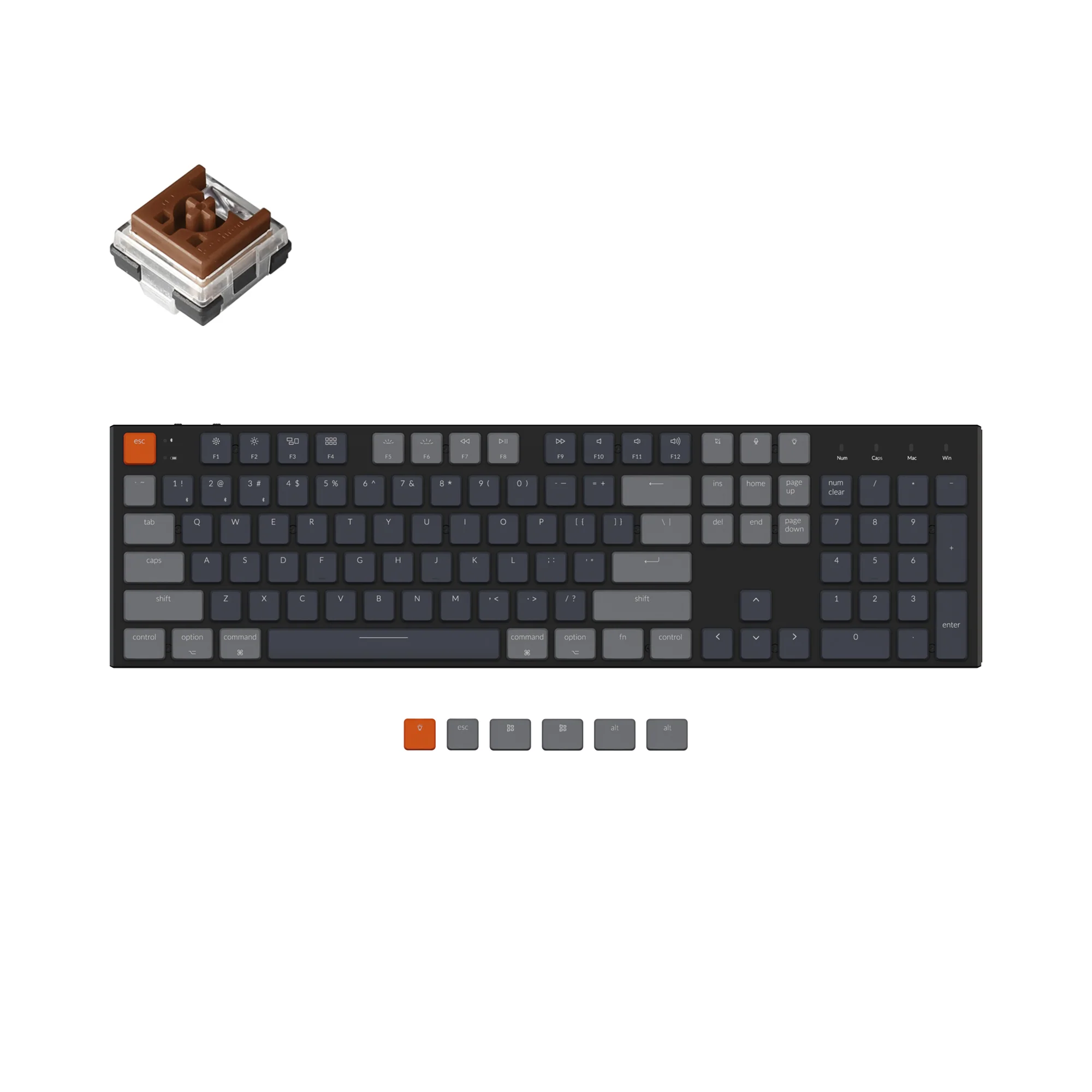 Teclado mecánico inalámbrico Keychron K5