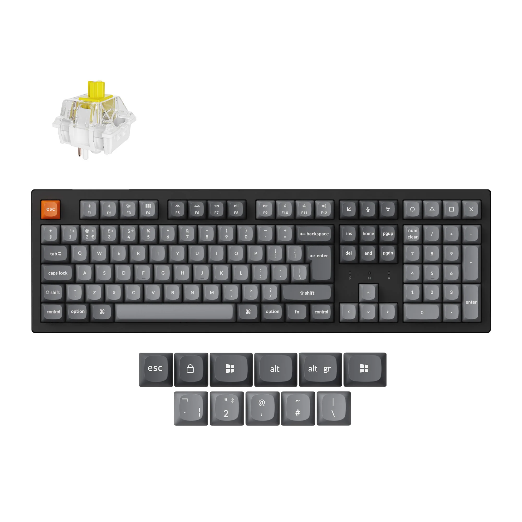 Keychron K10 Max QMK langaton mekaaninen näppäimistö, ISO-asettelu, kokoelma