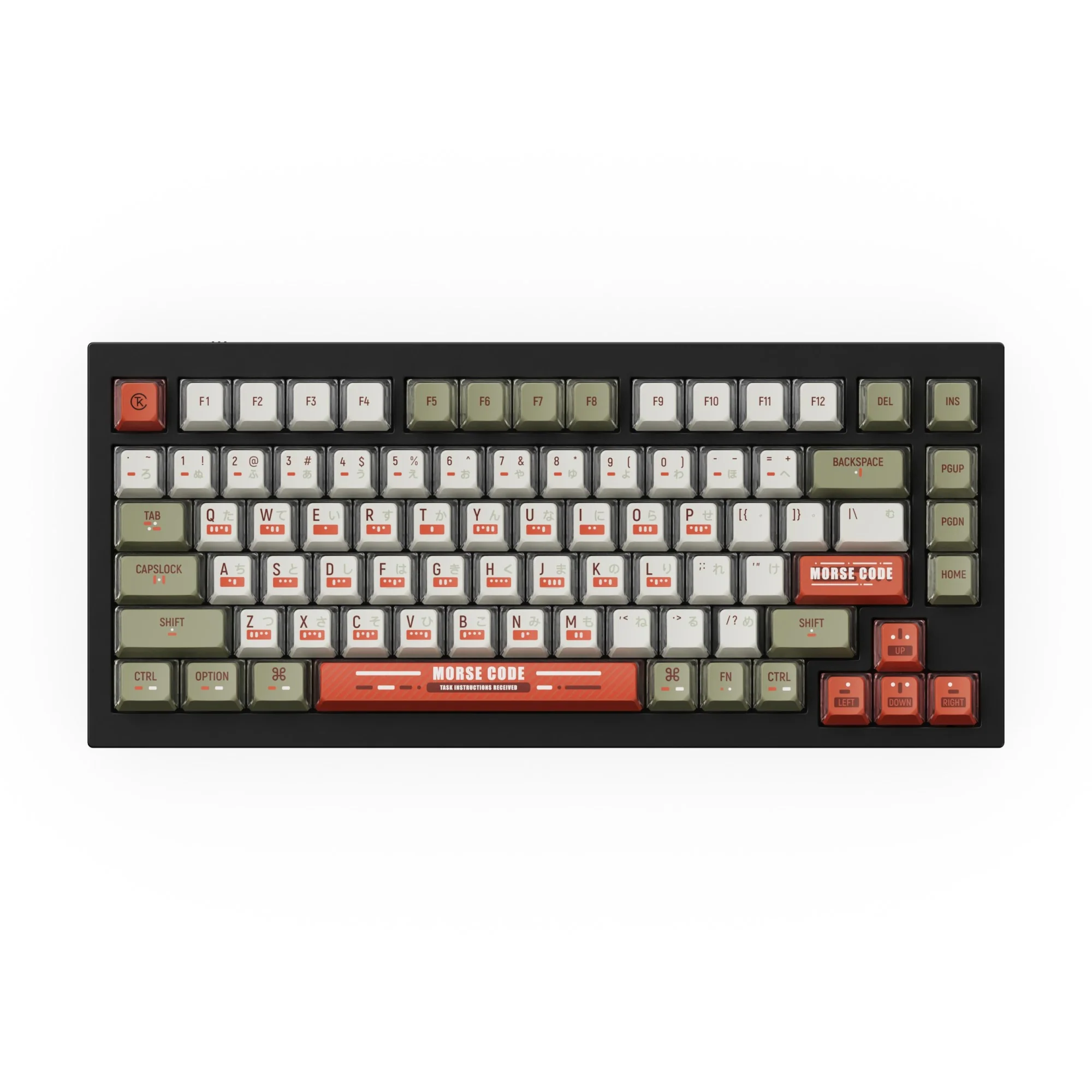 Set completo de teclas PBT dye-sub OEM - Morse Code