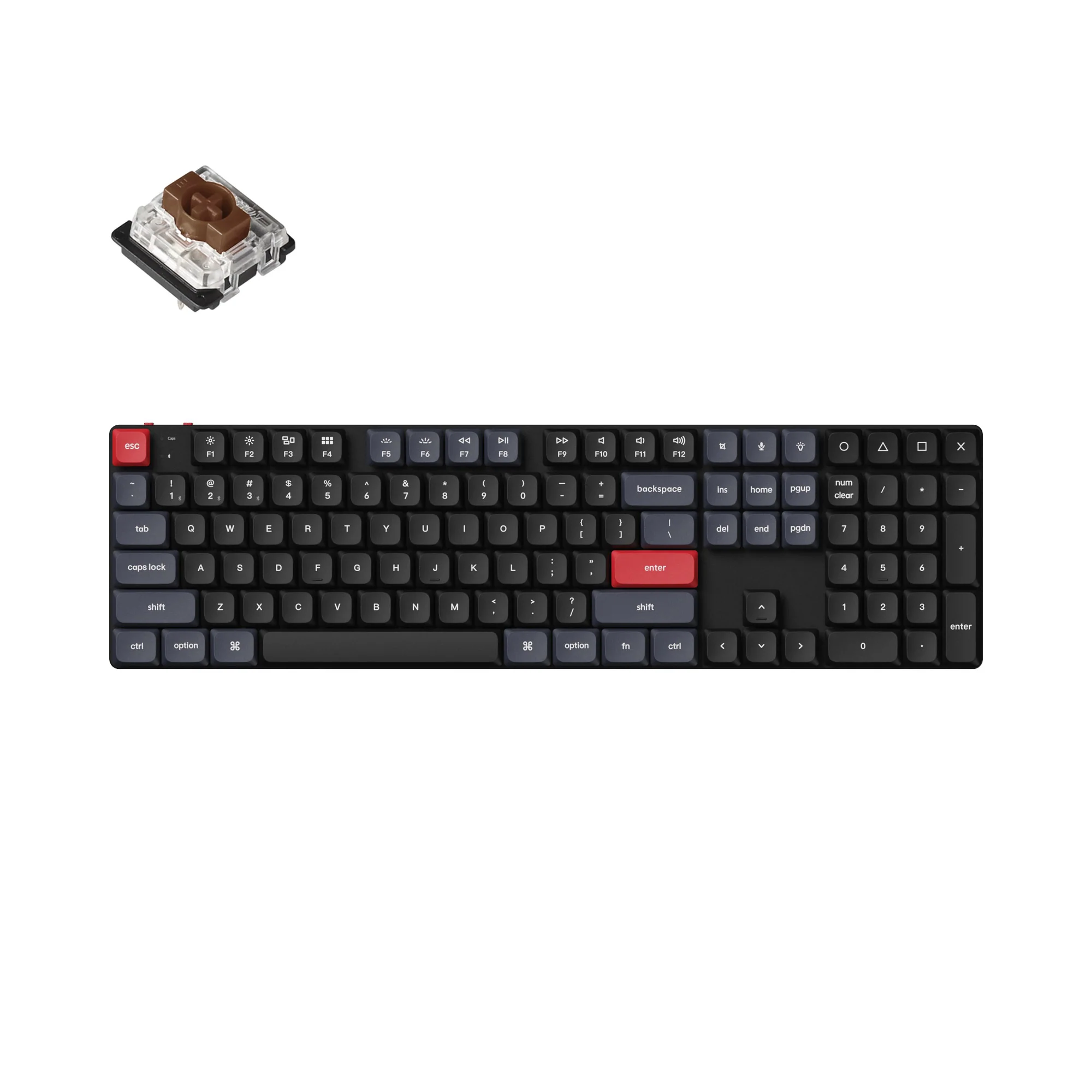 Clavier mécanique personnalisé sans fil Keychron K5 Pro QMK/VIA