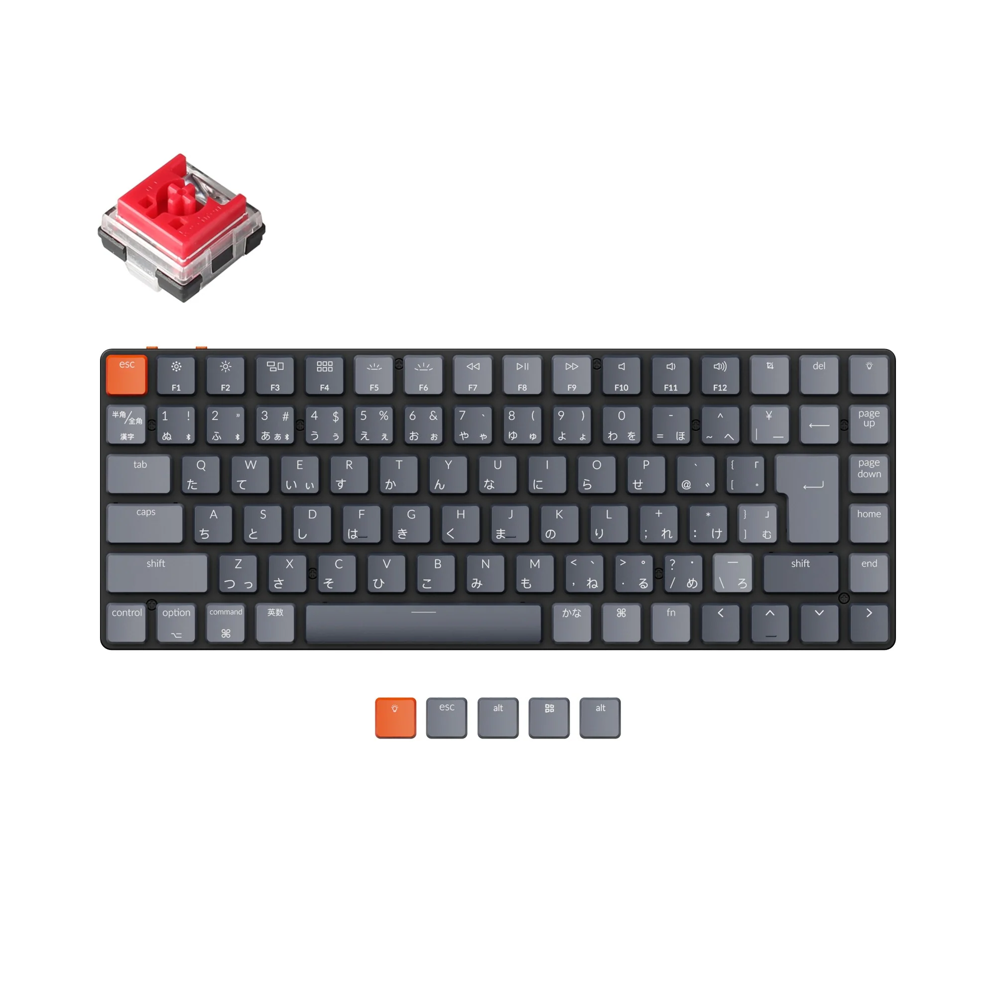 Keychron K3 Ultra-slim draadloos mechanisch toetsenbord (Japanse JIS-indeling) - Versie 2