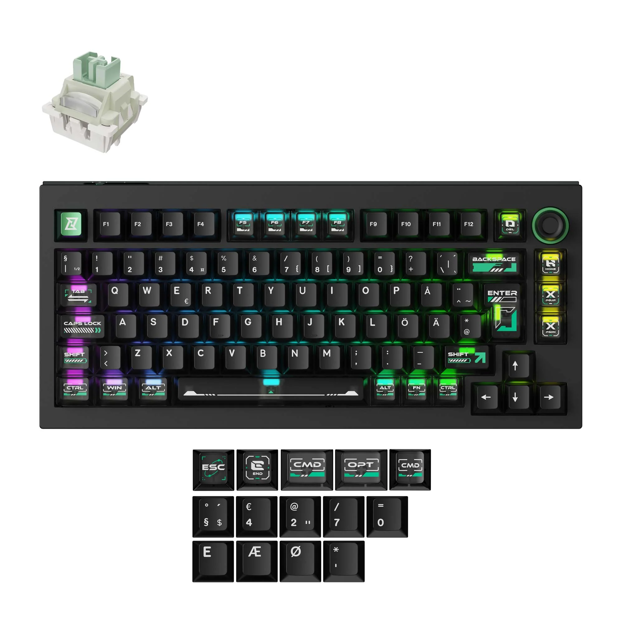 Lemokey L5 HE custom gaming-tastatur med magnetisk switch