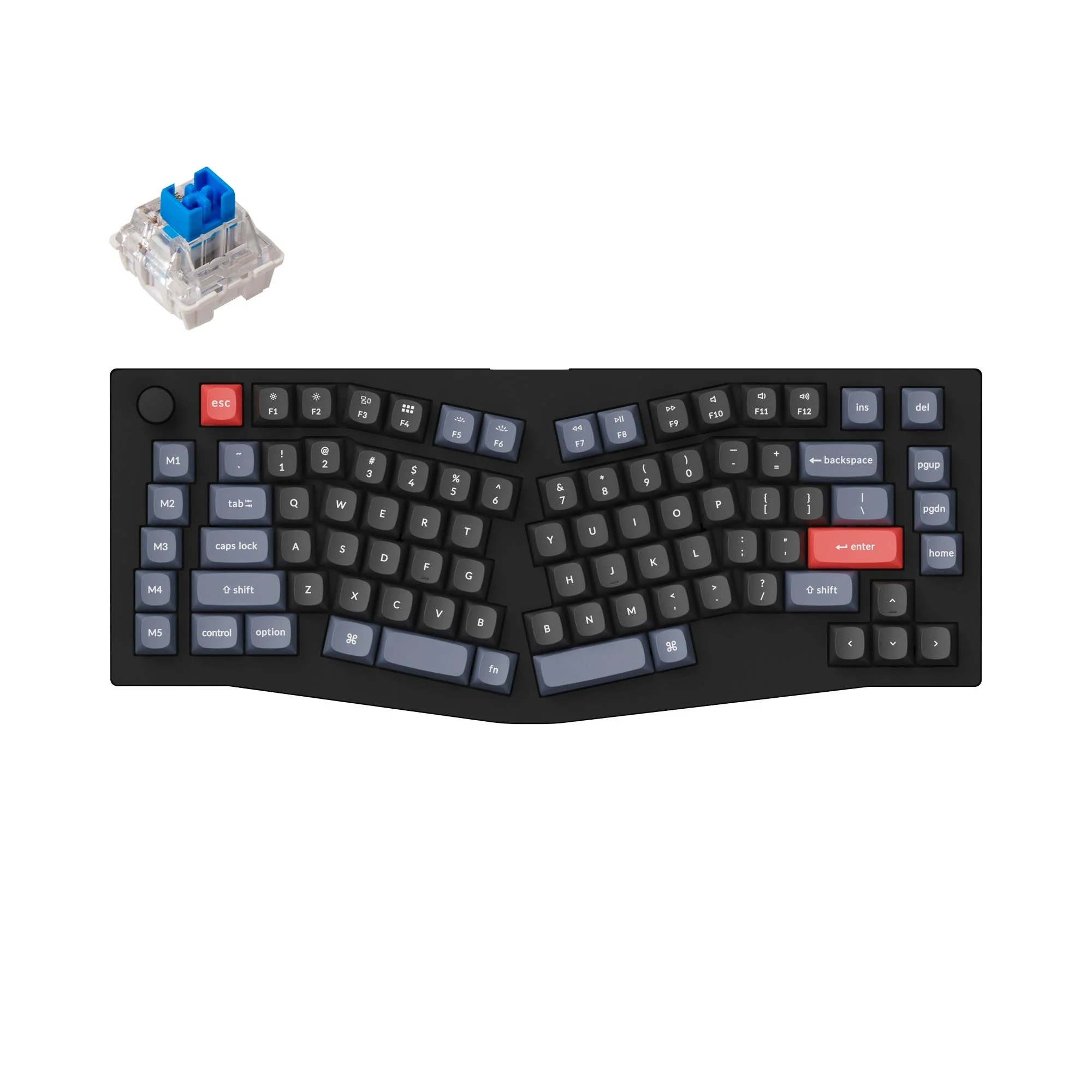 Keychron V10 (Alice-asettelu) QMK Custom -mekaaninen näppäimistö