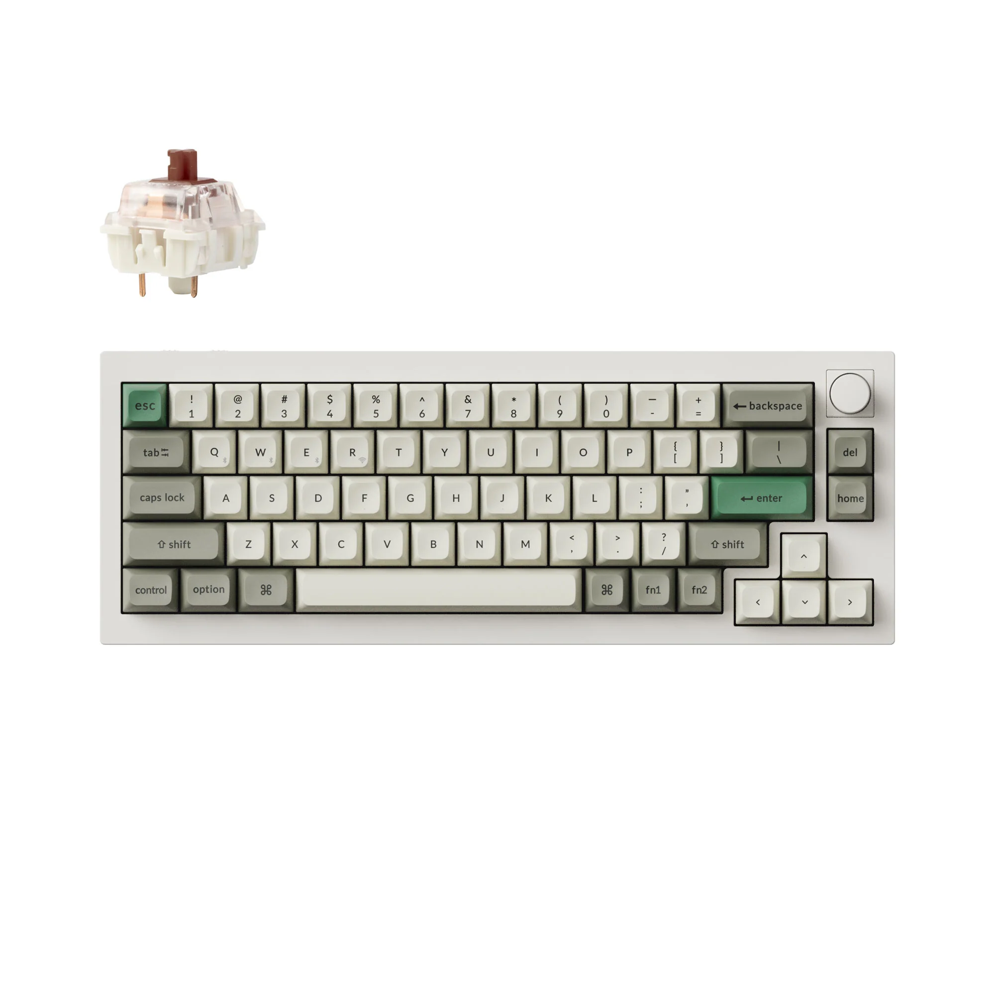 Keychron Q2 Max QMK/VIA langaton mukautettu mekaaninen näppäimistö
