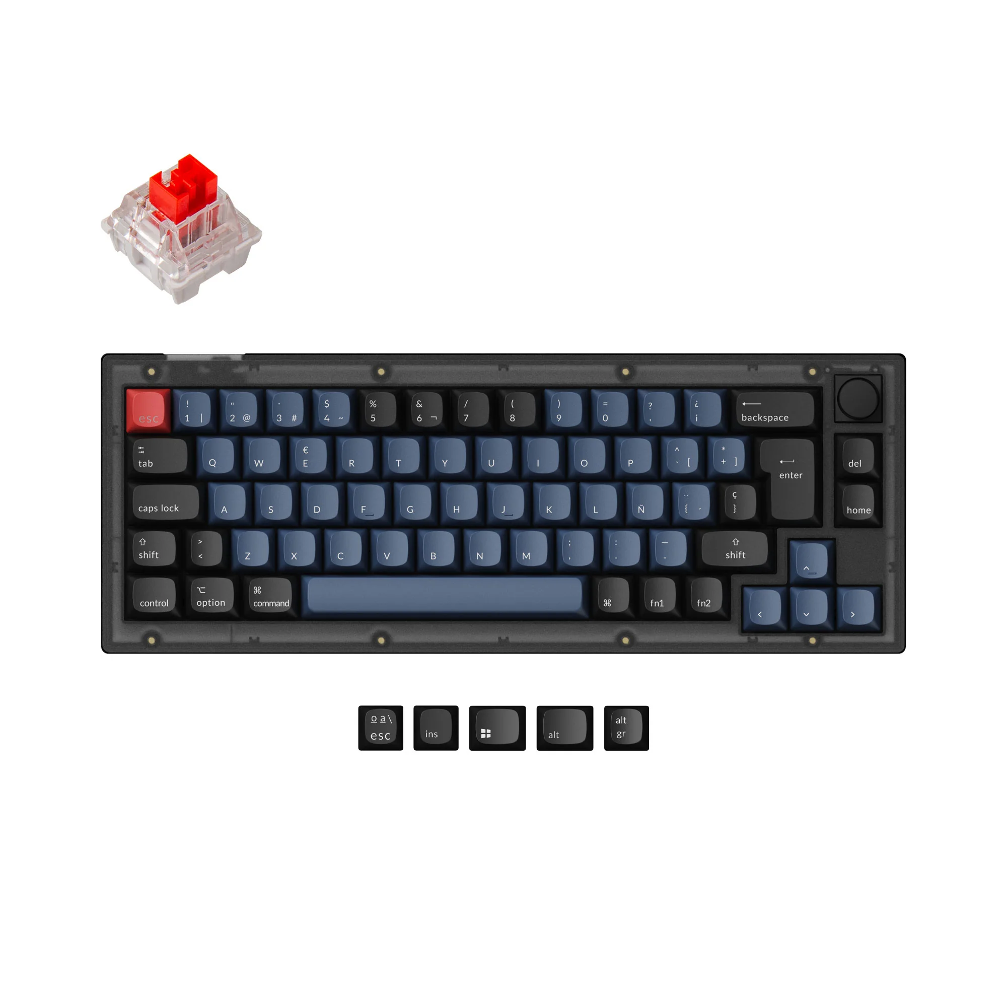Keychron V2 QMK Teclado Mecánico Personalizado Colección de Distribución ISO