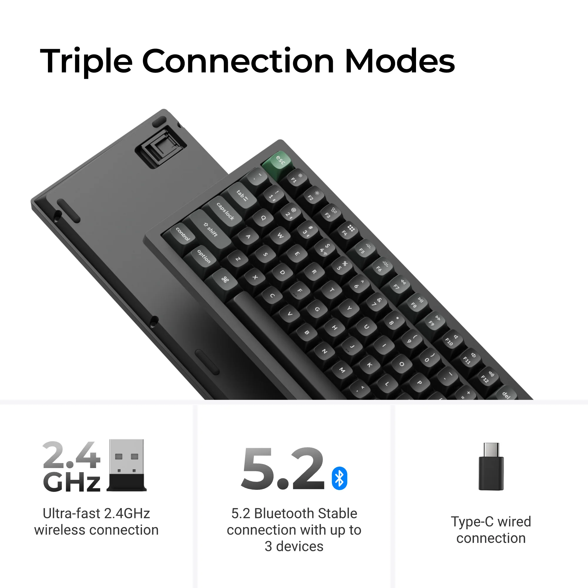 Teclado mecánico inalámbrico personalizado Keychron K4 Ultra 8K