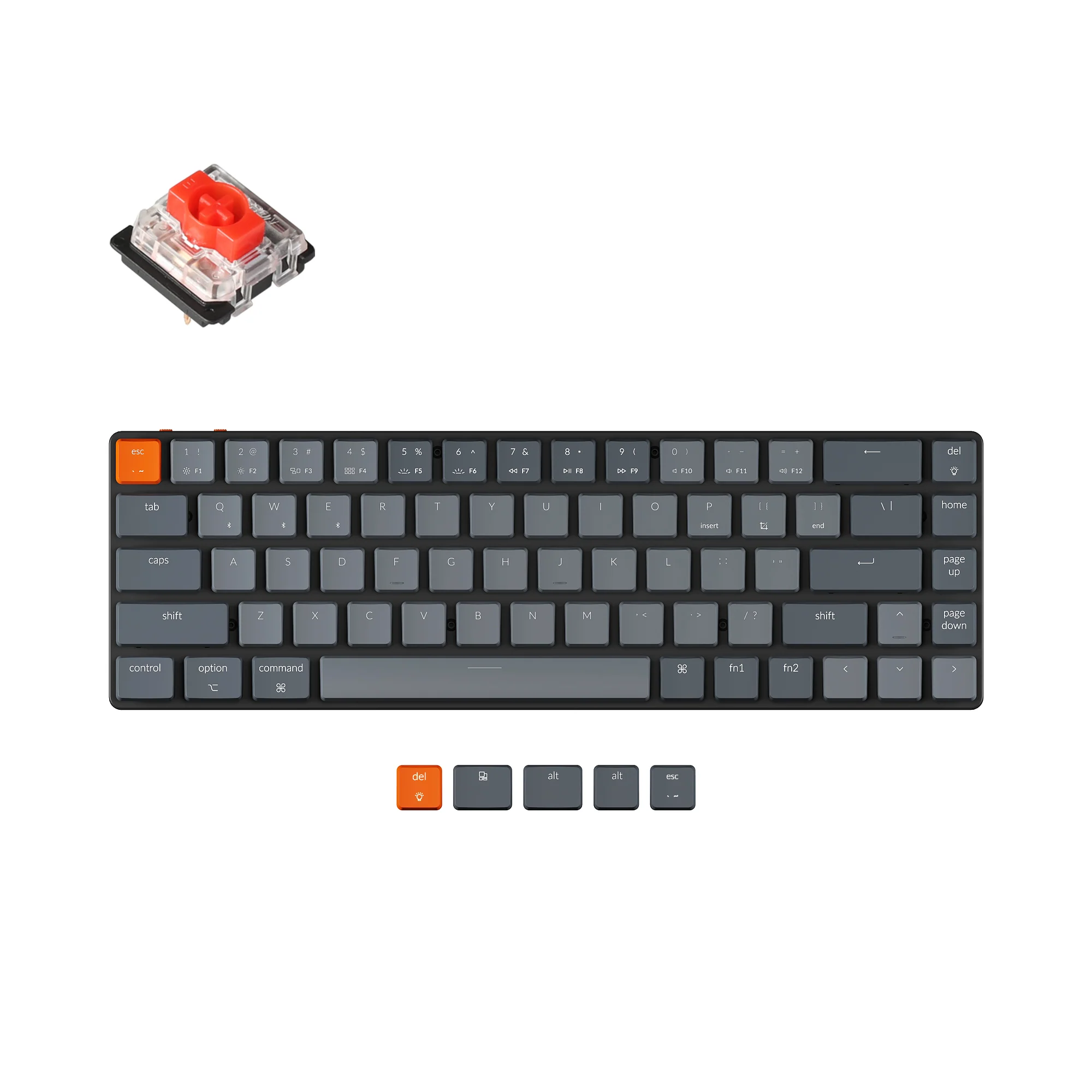 Teclado mecánico inalámbrico ultradelgado Keychron K7