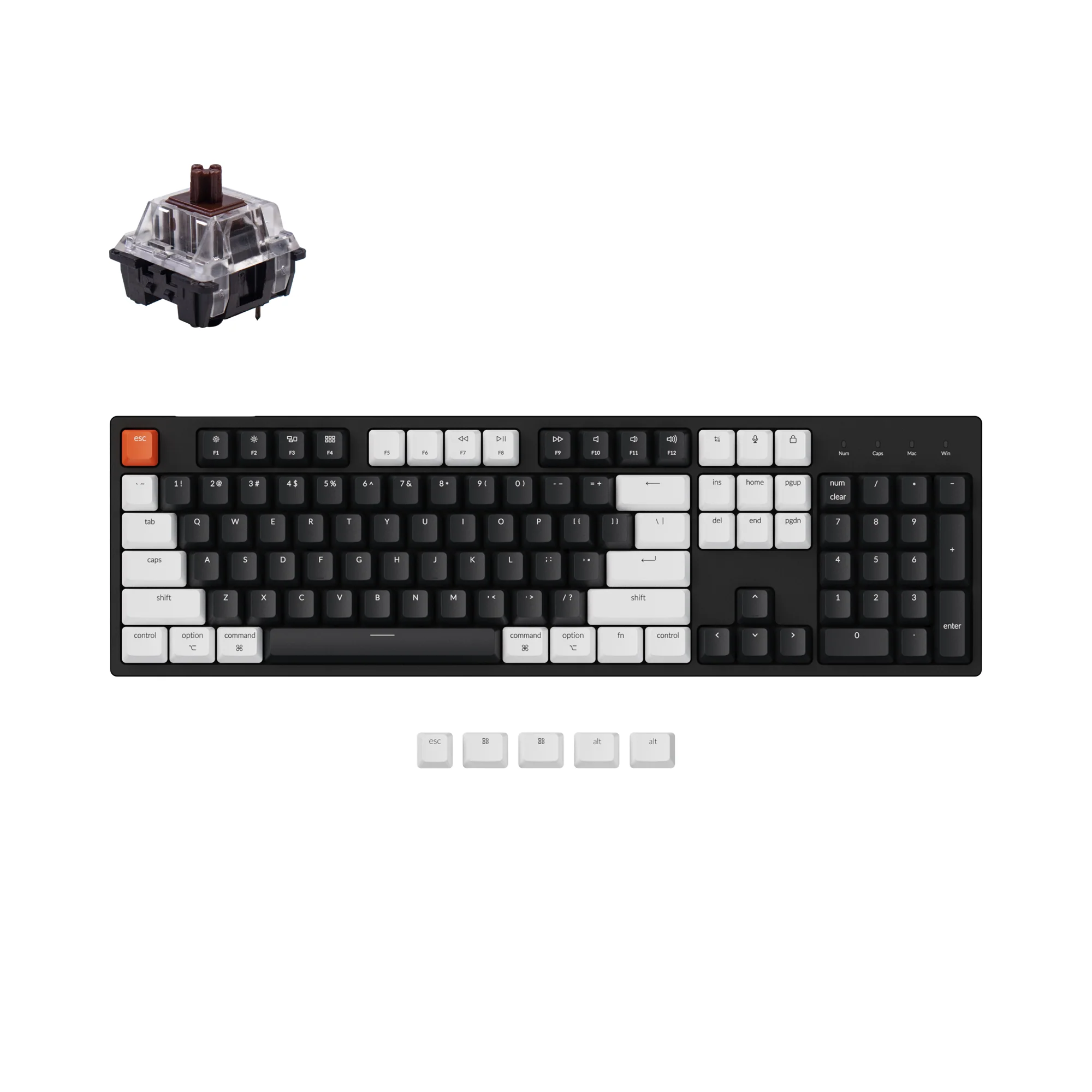 Clavier mécanique filaire Keychron C2