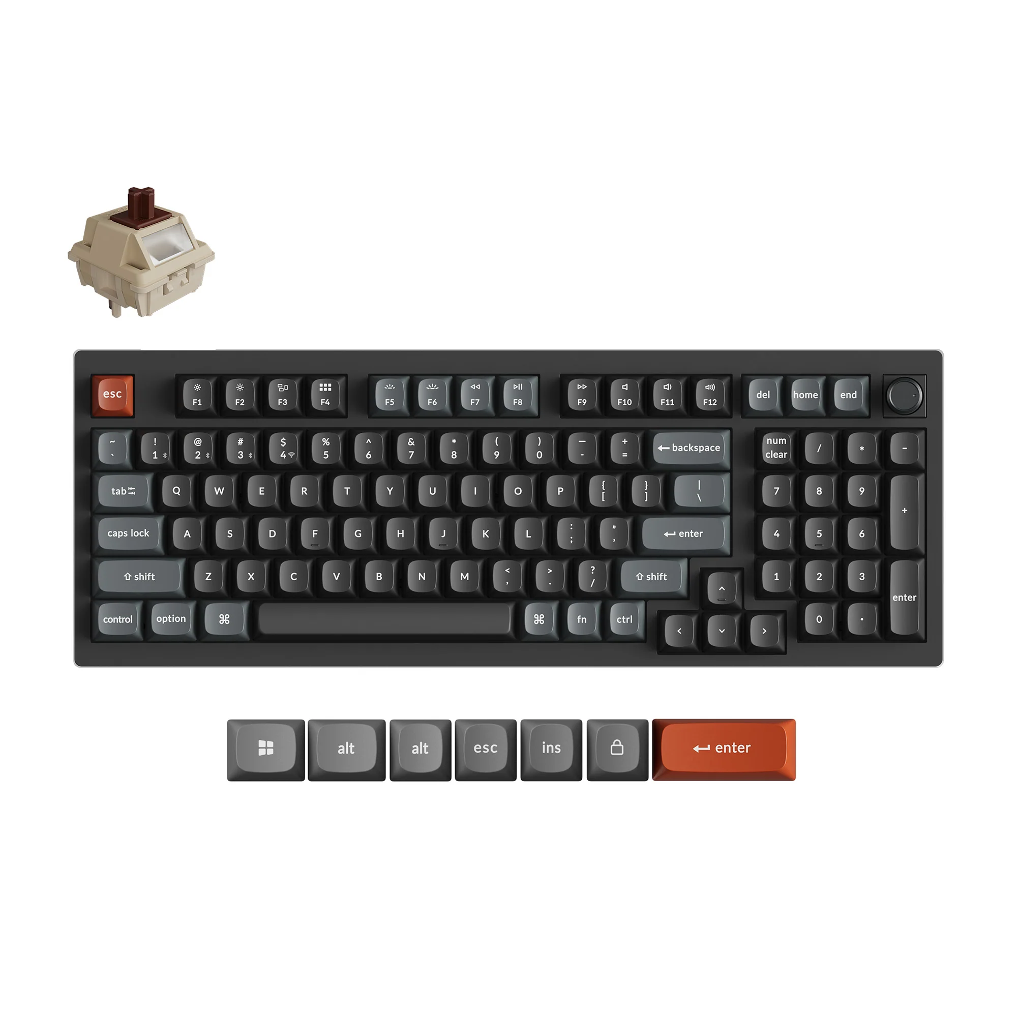 Teclado mecánico personalizado inalámbrico Keychron V5 Ultra 8K