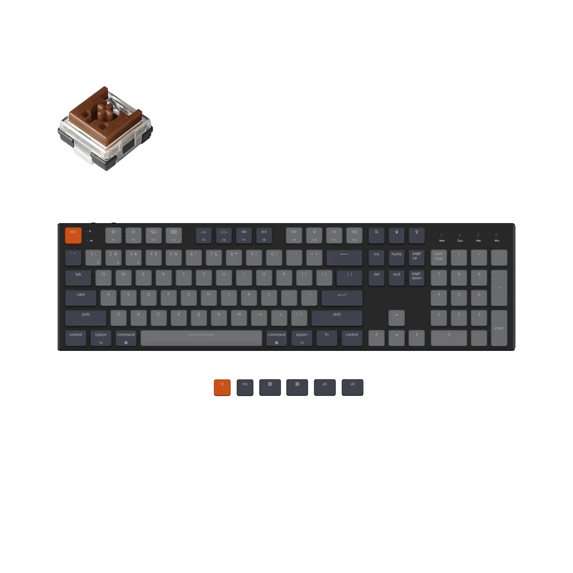 Teclado mecánico inalámbrico Keychron K5