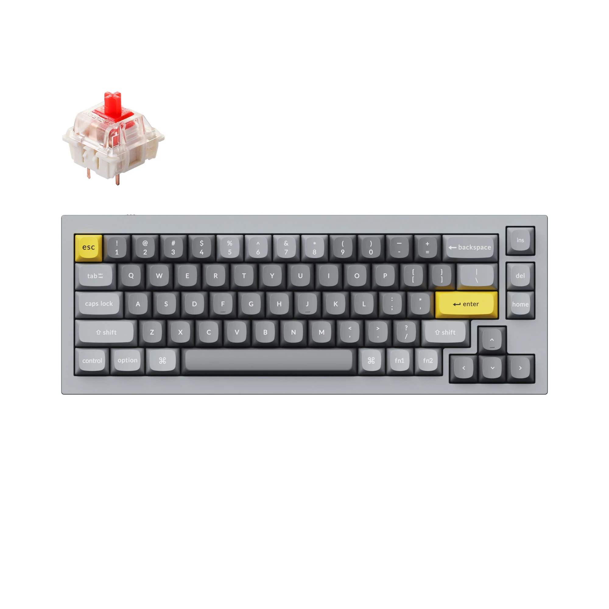 Teclado Mecânico Customizado QMK Keychron Q2