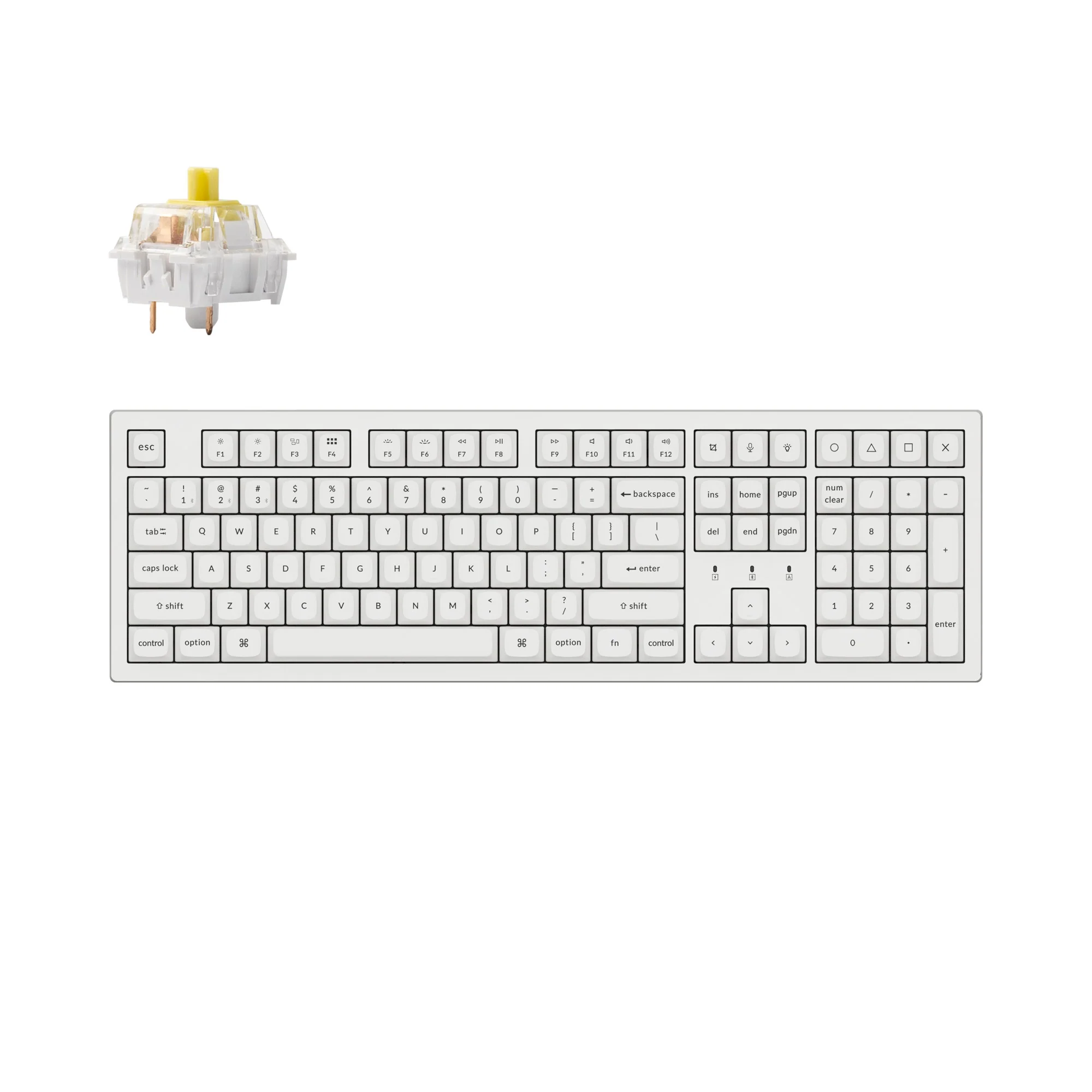 Teclado Mecânico Sem Fio Keychron K10 Pro QMK/VIA
