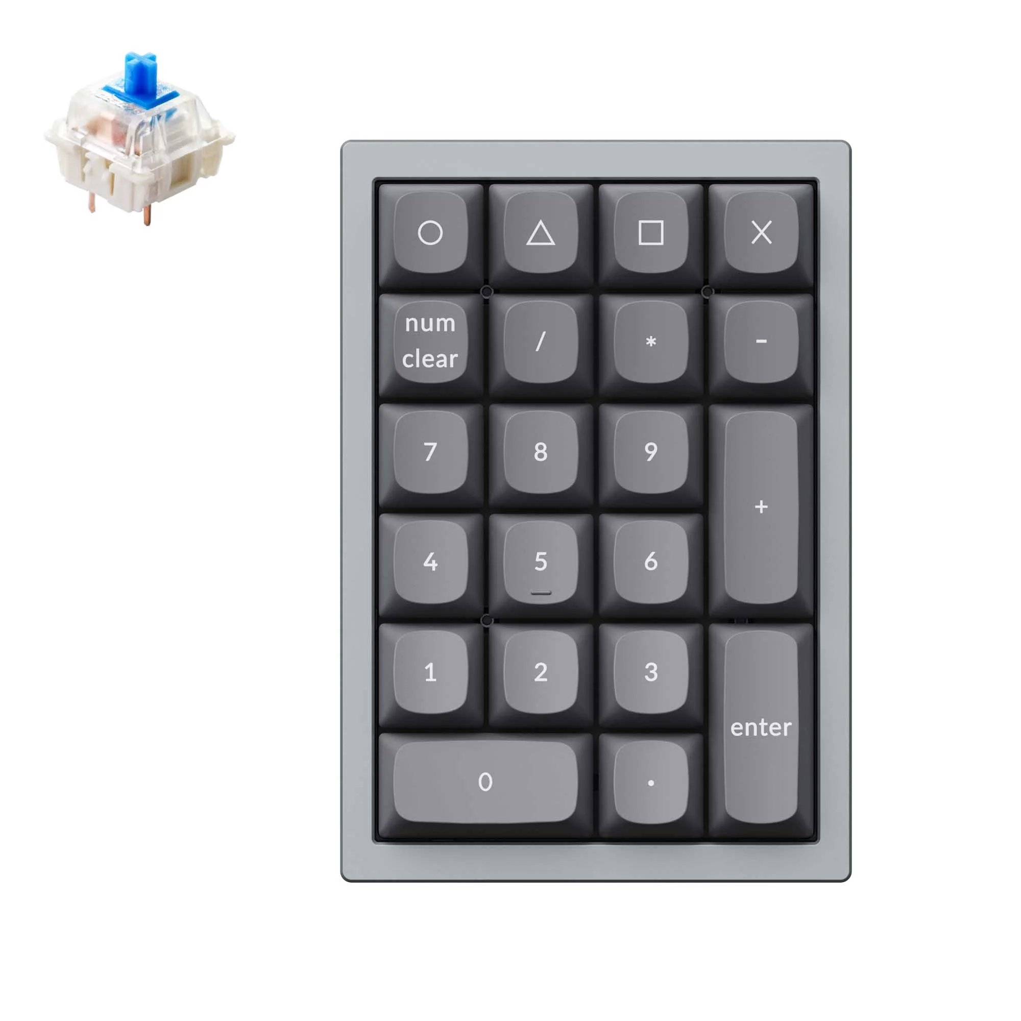 Keychron Q0 QMK Custom nummerplatta