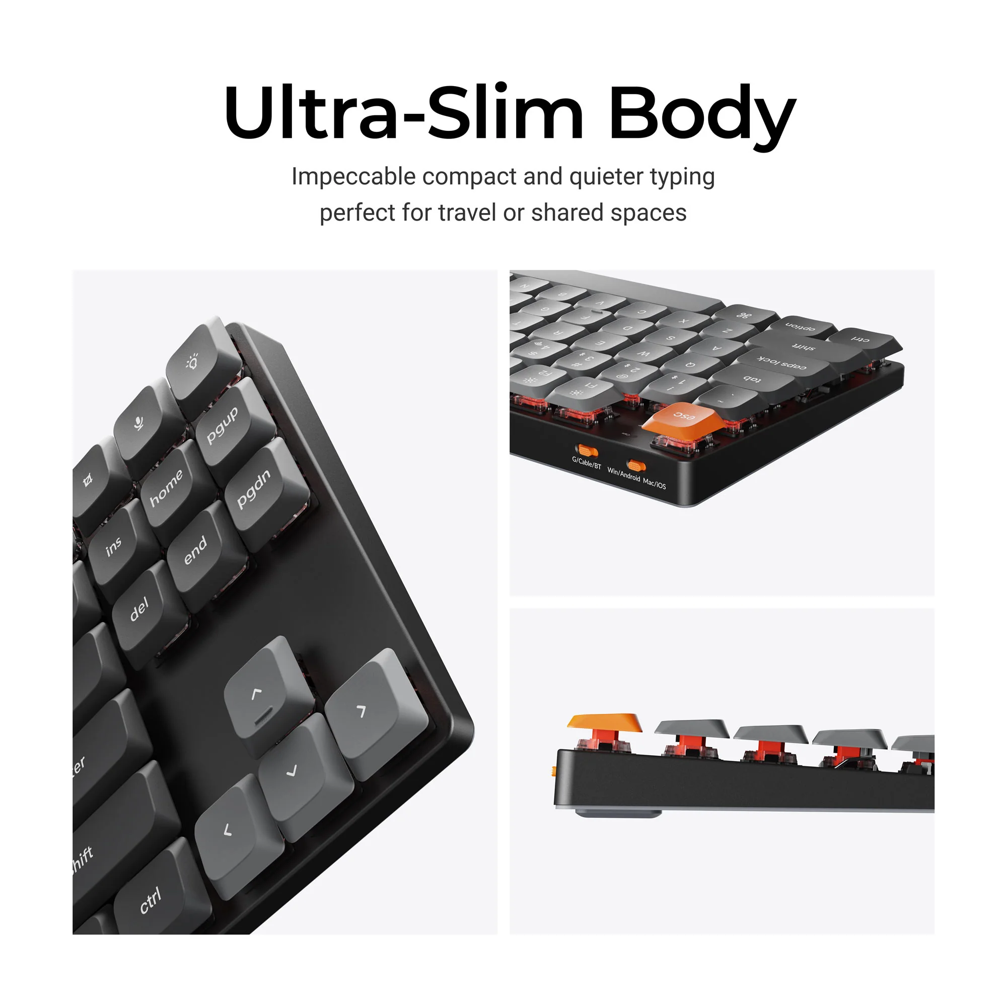 Teclado mecánico personalizado inalámbrico Keychron K1 Max QMK/VIA