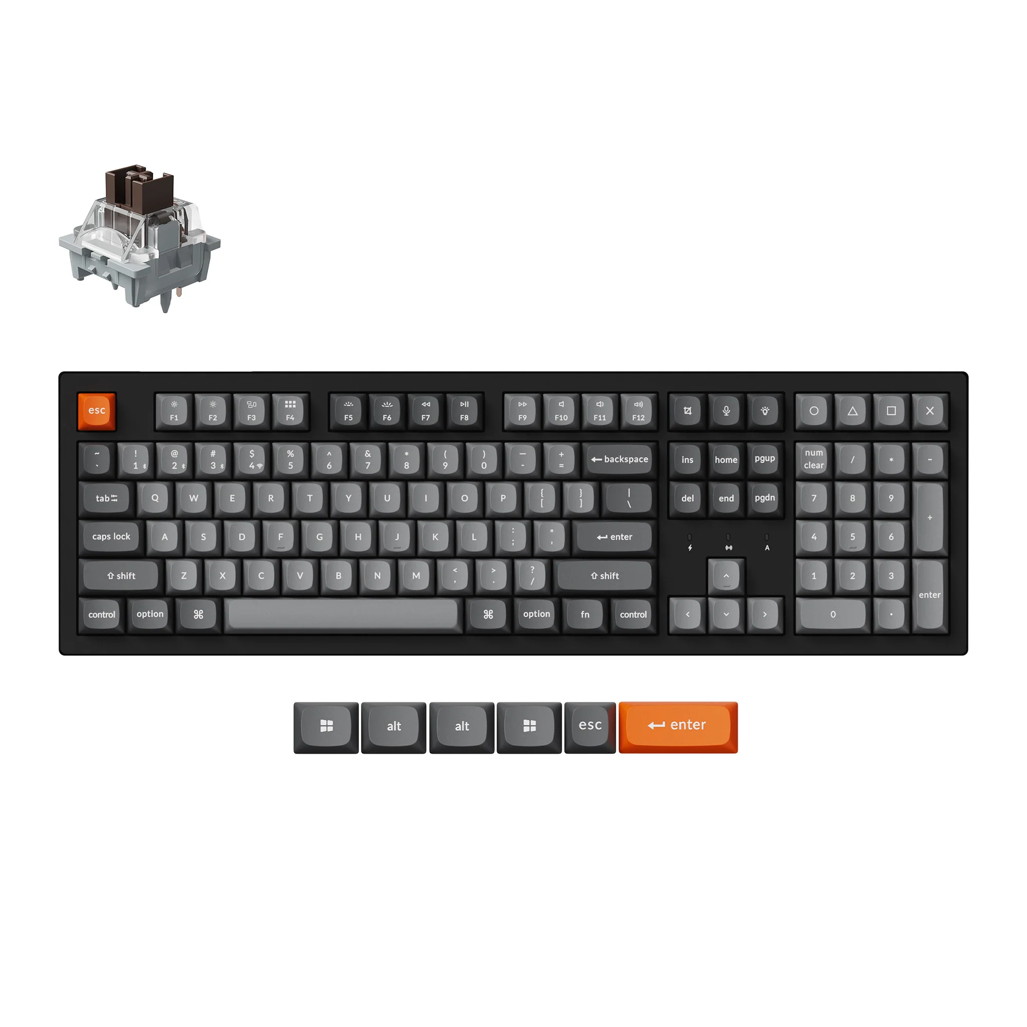 Keychron K10 Max QMK Teclado mecánico inalámbrico