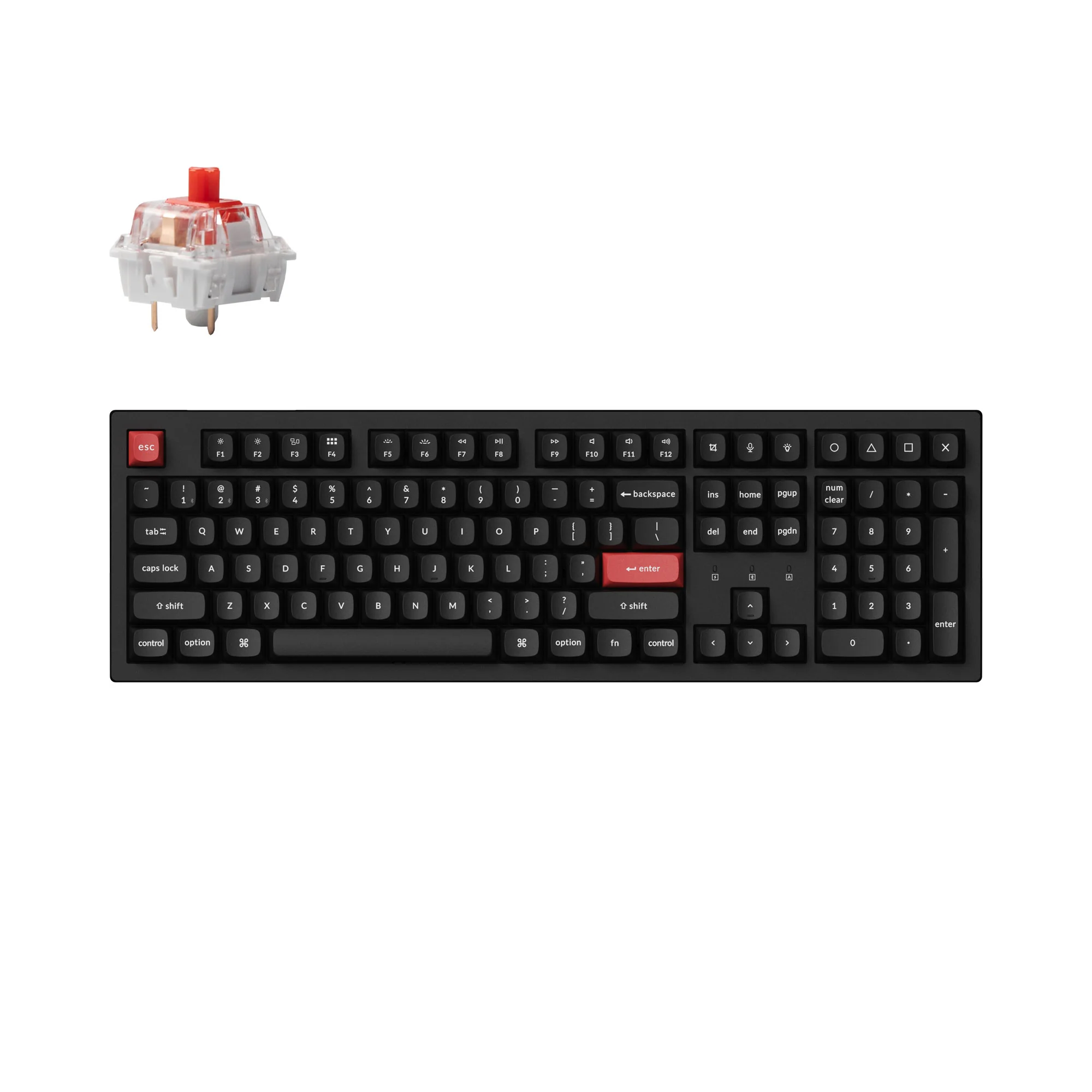 Teclado Mecânico Sem Fio Keychron K10 Pro QMK/VIA