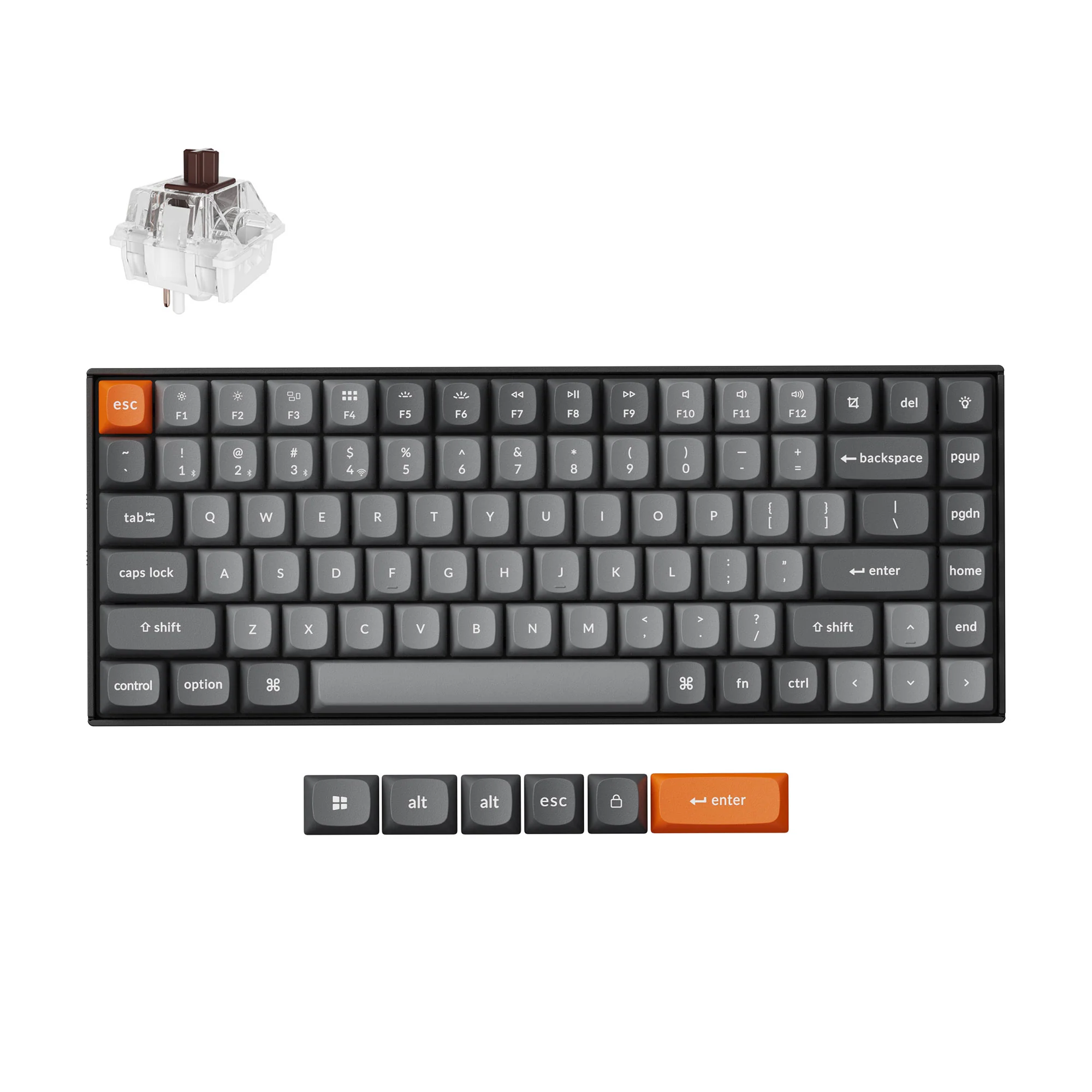 Keychron K2 Max QMK Teclado mecánico inalámbrico